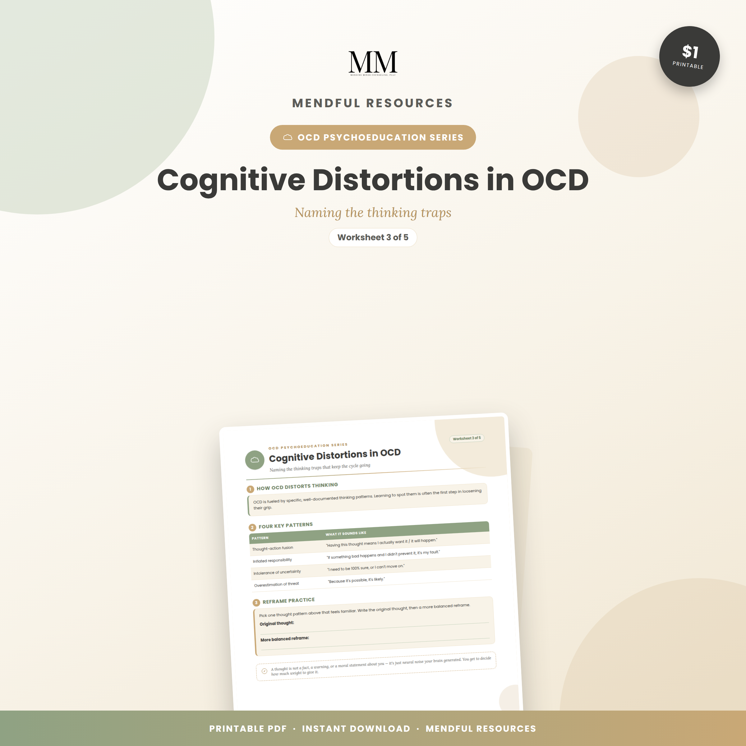 Cognitive Distortions in OCD