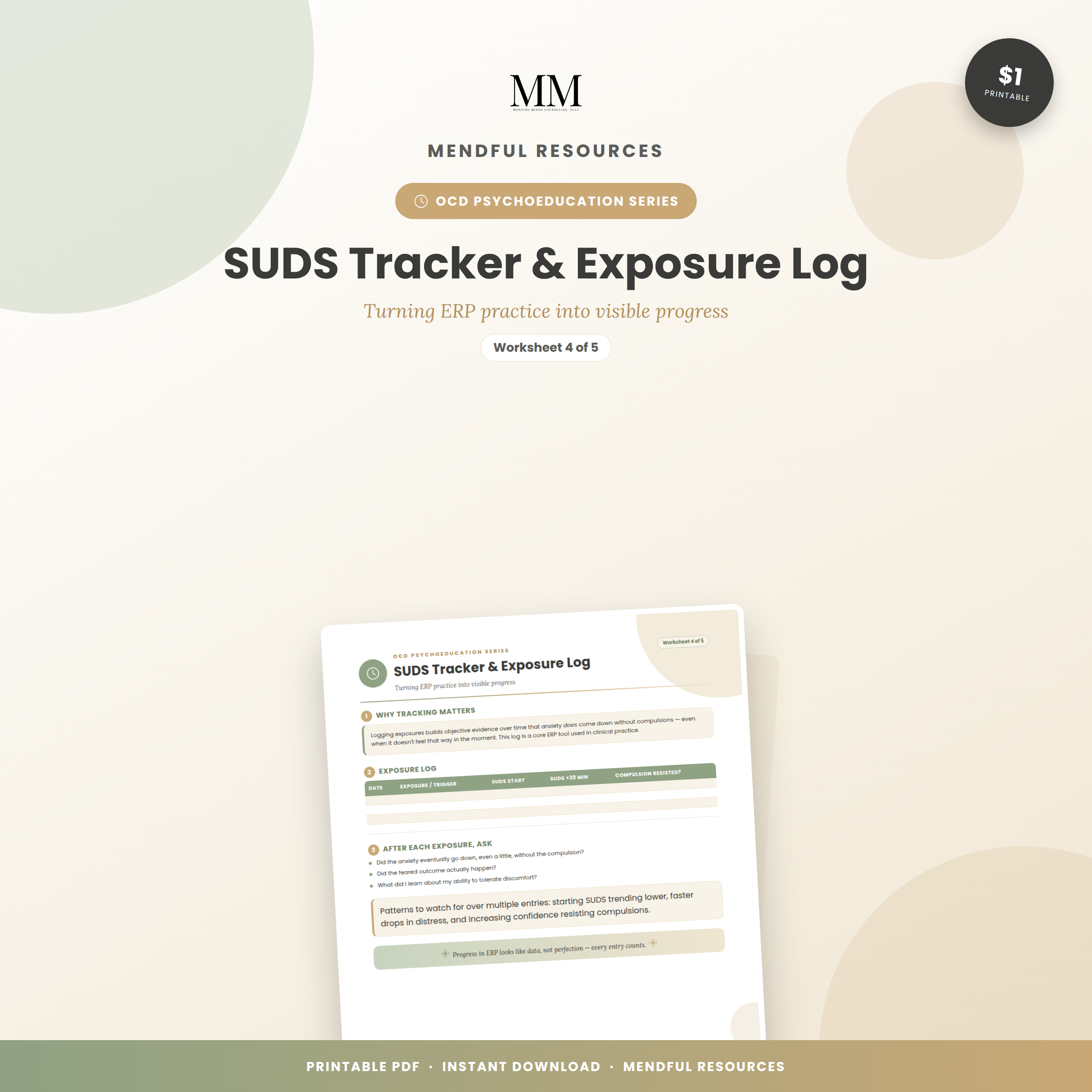SUDS Tracker & Exposure Log