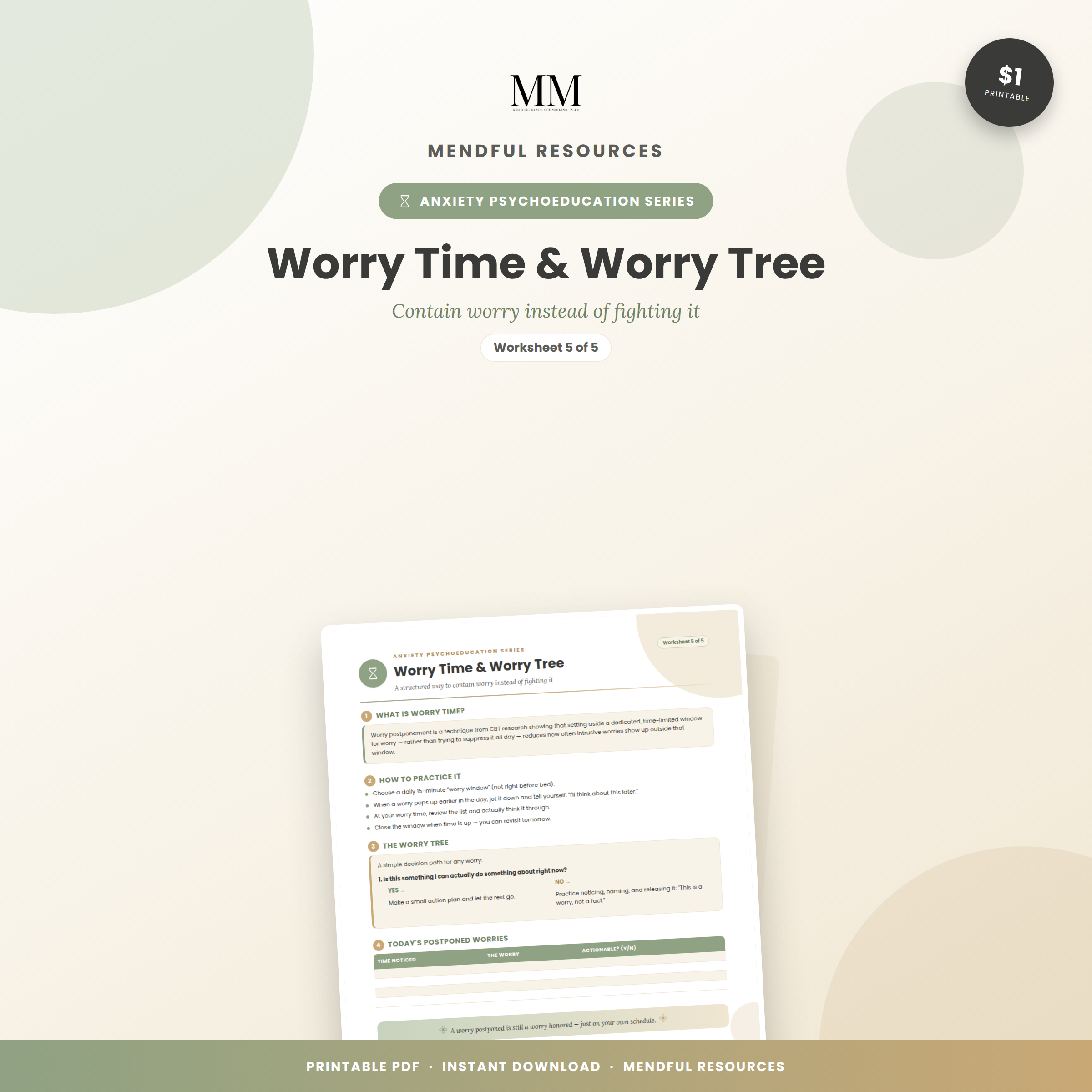 Worry Time & Worry Tree