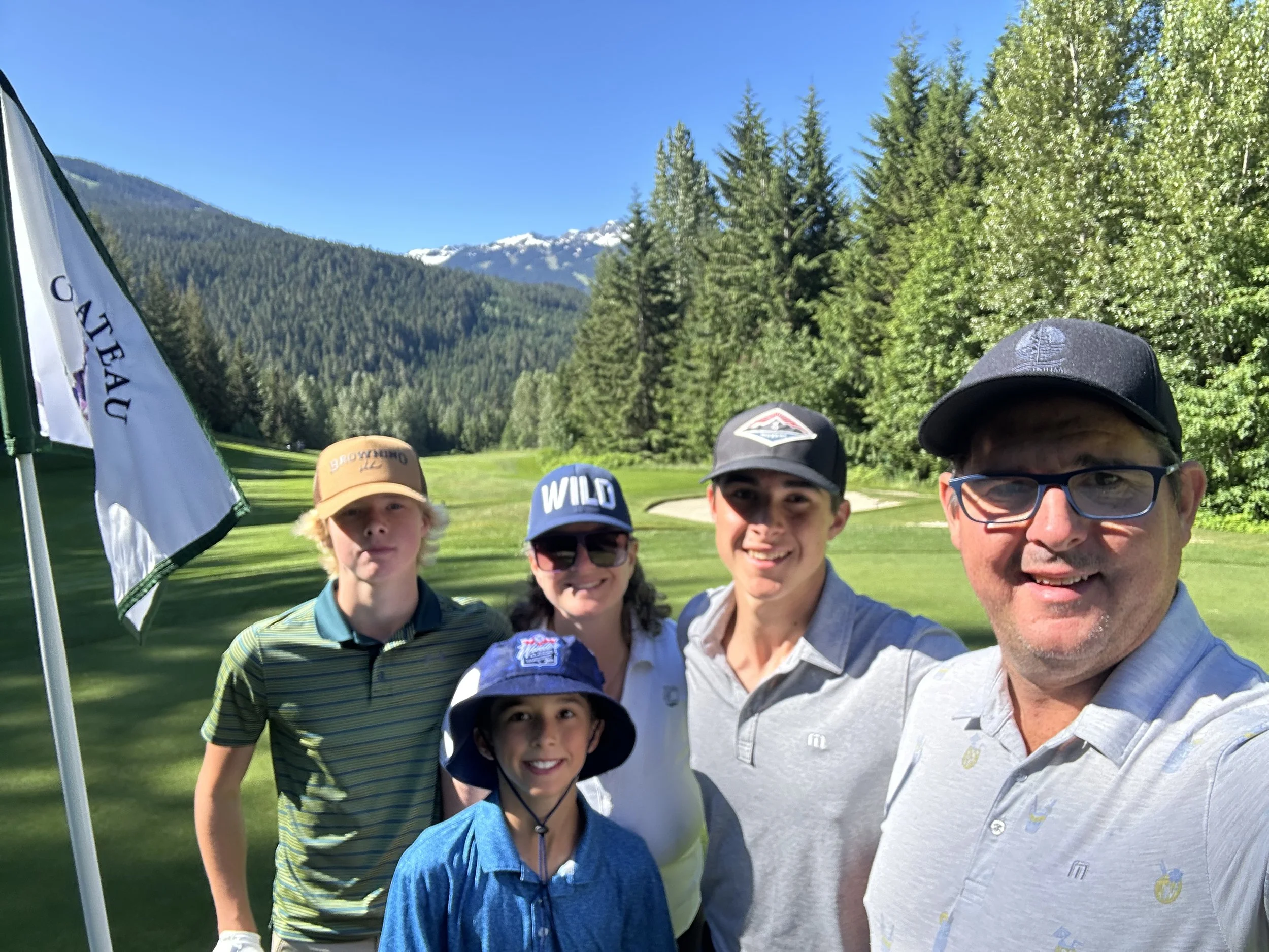 Jim Bailey, VP Services, with his family