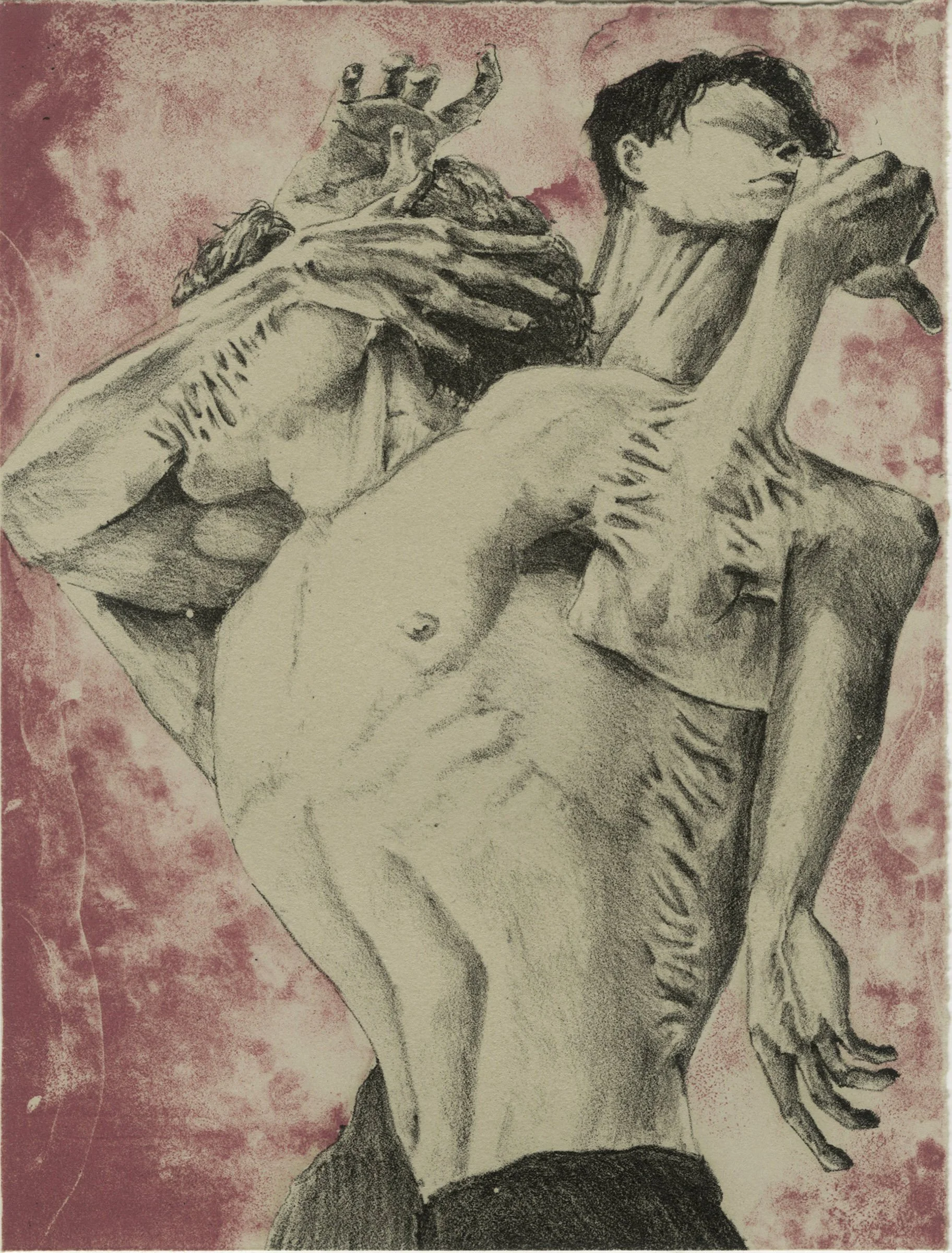 Together - 6 x 8 in Lithograph and Acrylic Top Coat