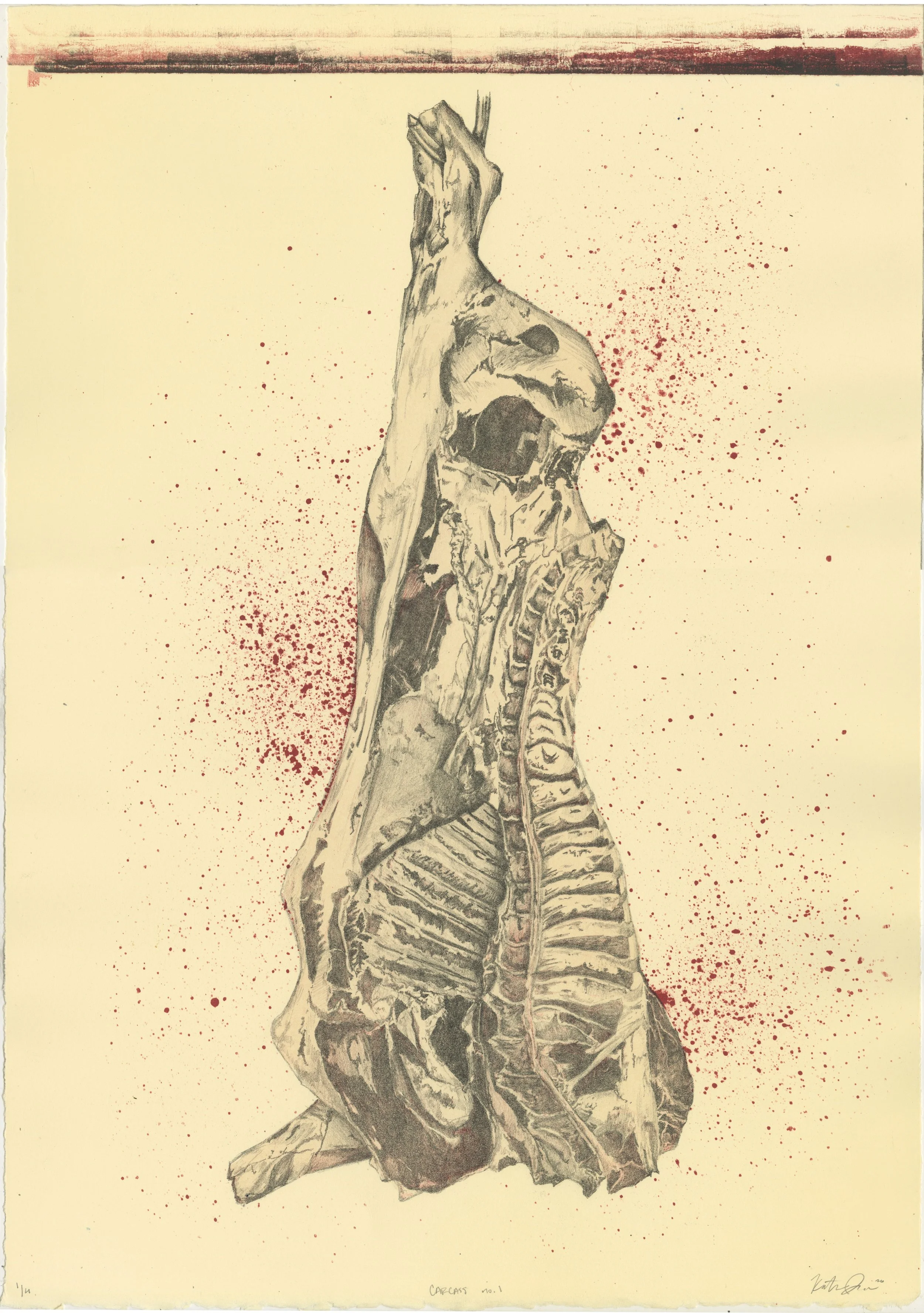 Carcass no. 1 - 15 x 21 Lithograph