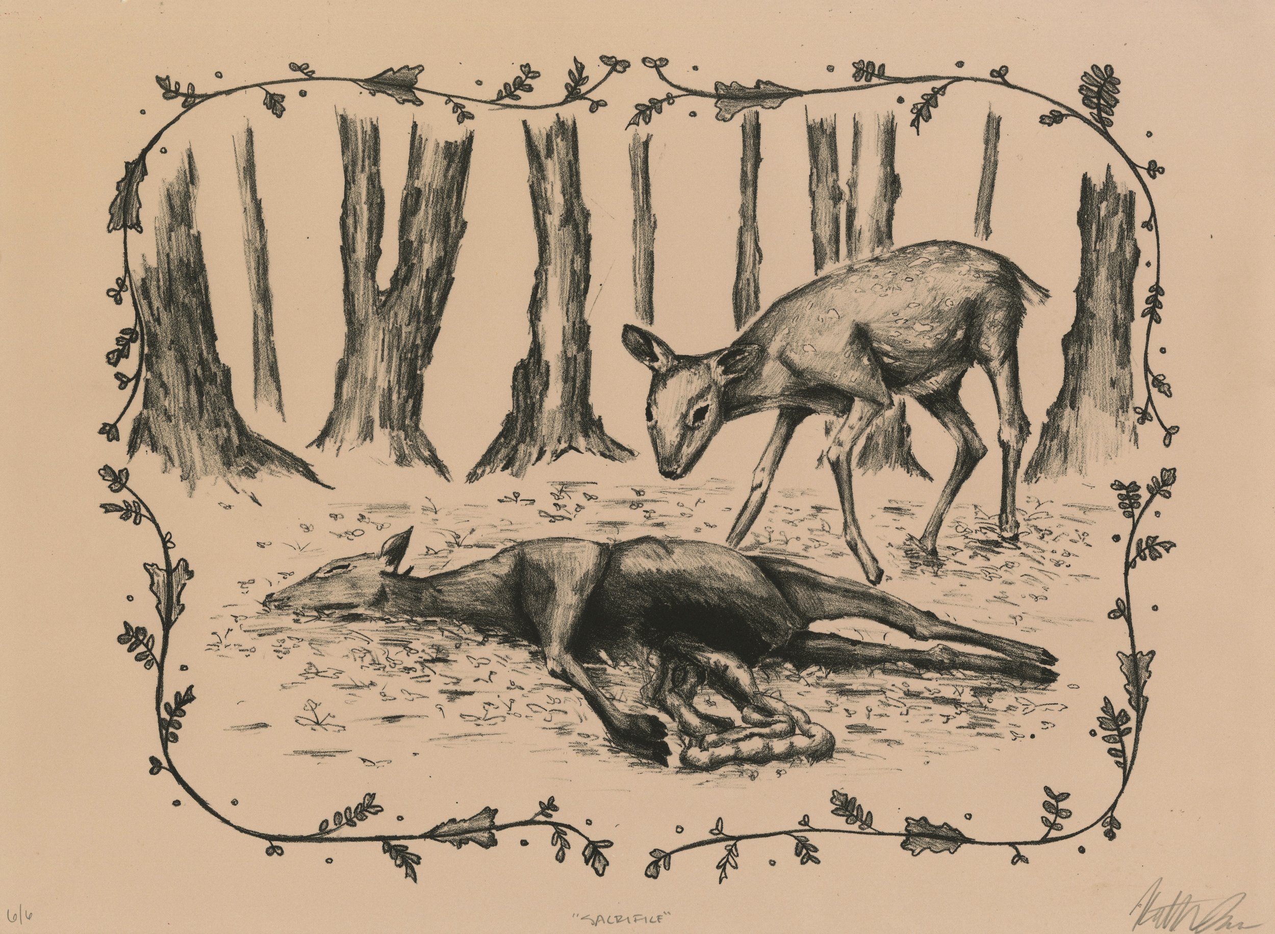 Sacrifice - 11 x 15 in Lithograph