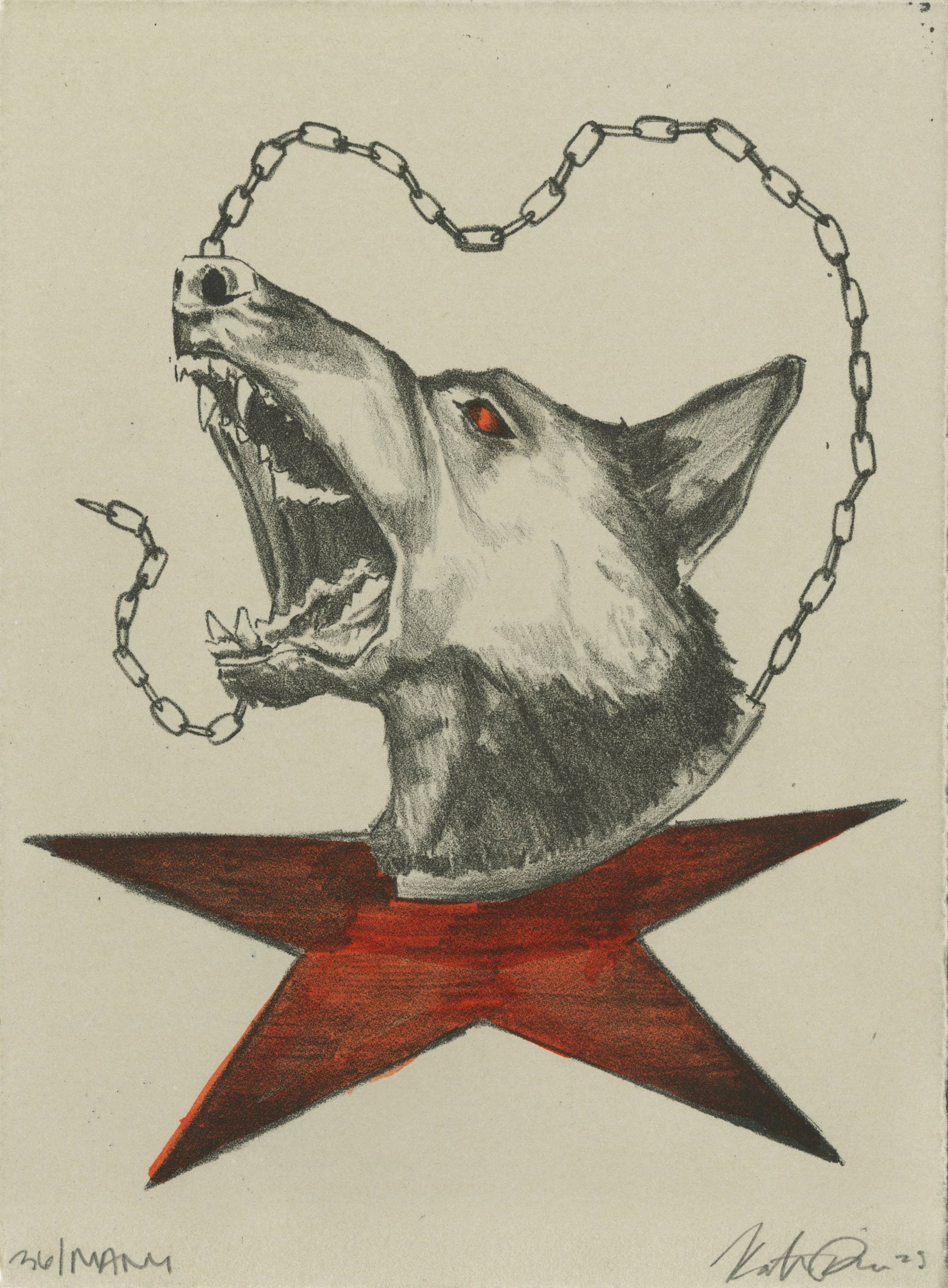 Sick Dog - 6x8in Litho and ink.jpg