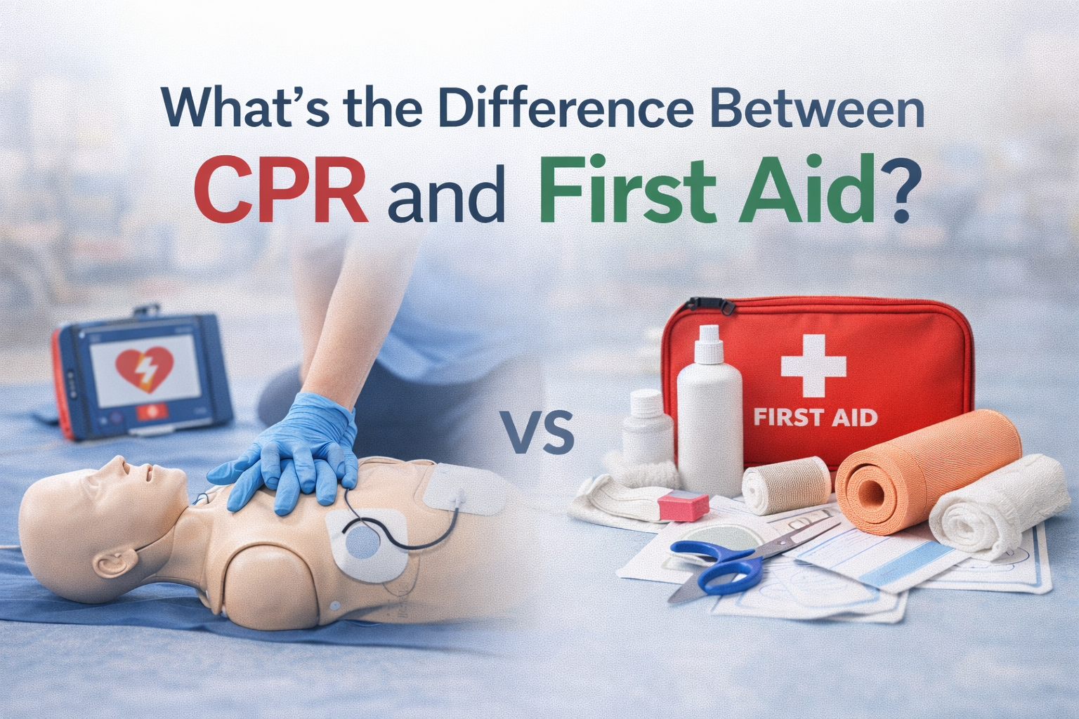 What’s the Difference Between CPR and First Aid?