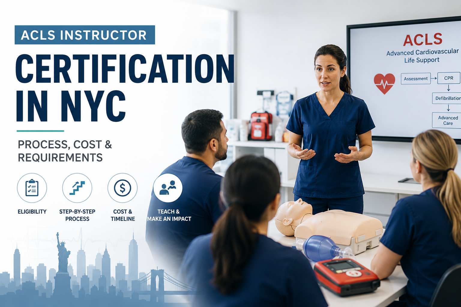 ACLS Instructor Certification in NYC: Process, Cost &amp; Eligibility