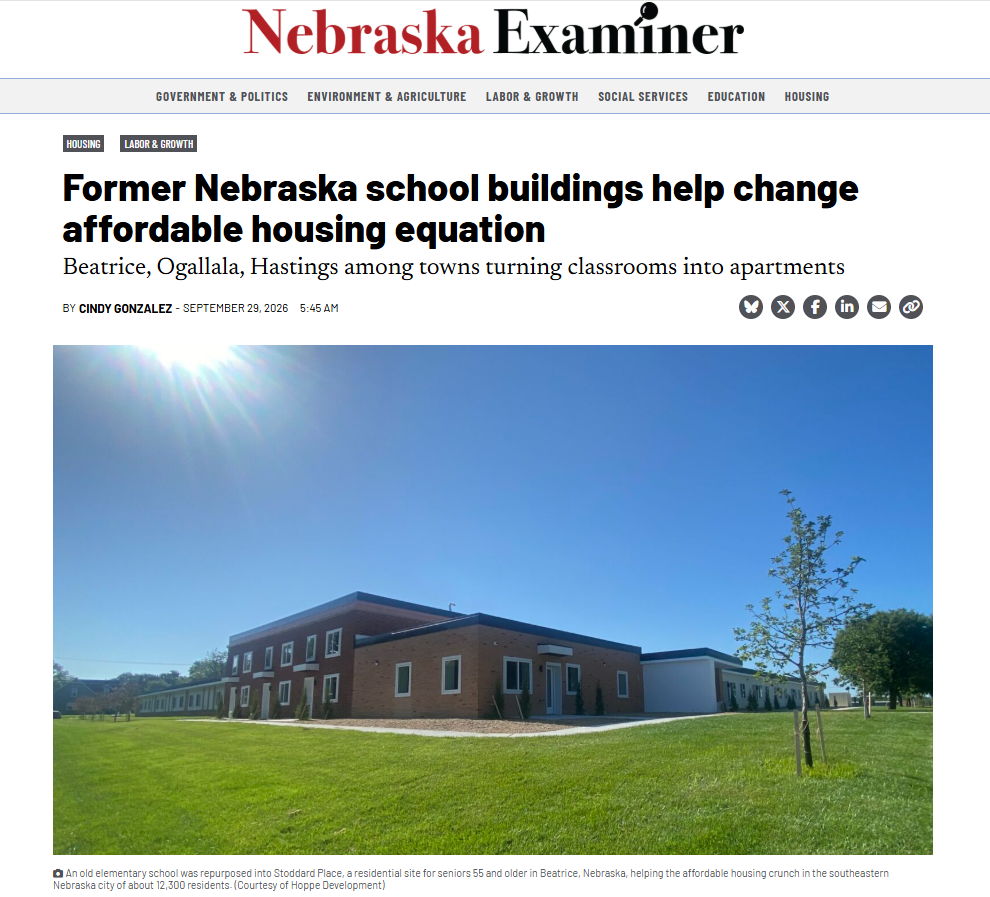 Stoddard Place Apartments featured in the Nebraska Examiner