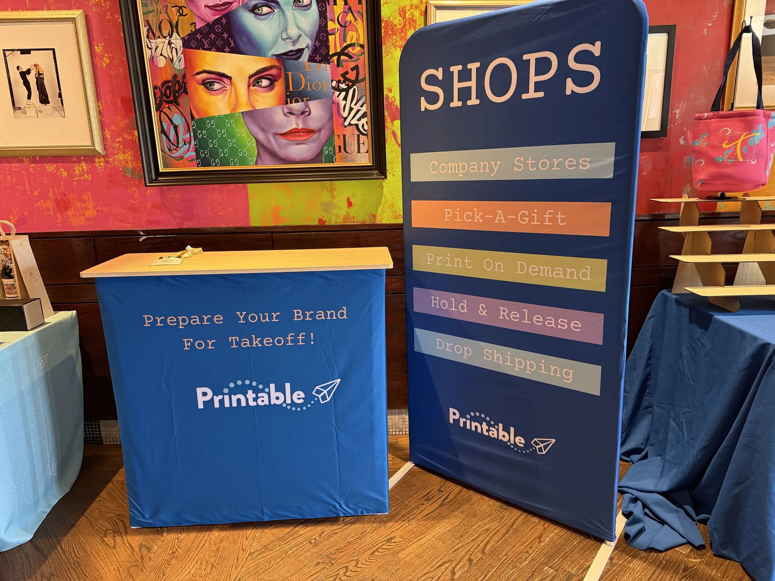 corporate event trade show signage display