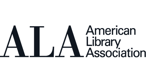 Logo of the American Library Association with the text 'AL A' and full name.