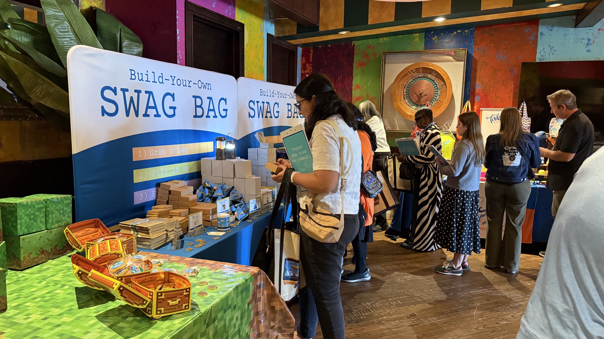 swag table on site activation printable promotions