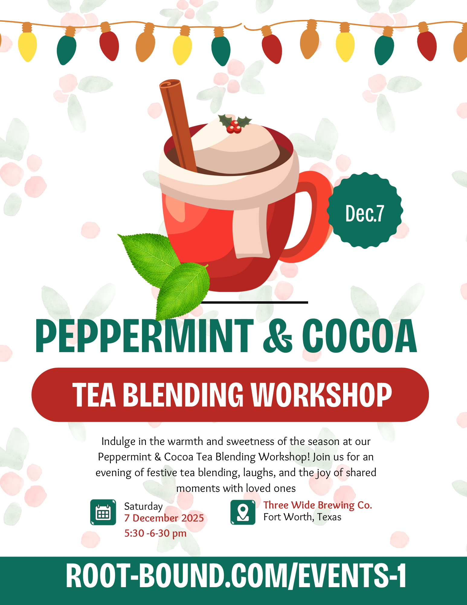 Tea Blending Workshop 
