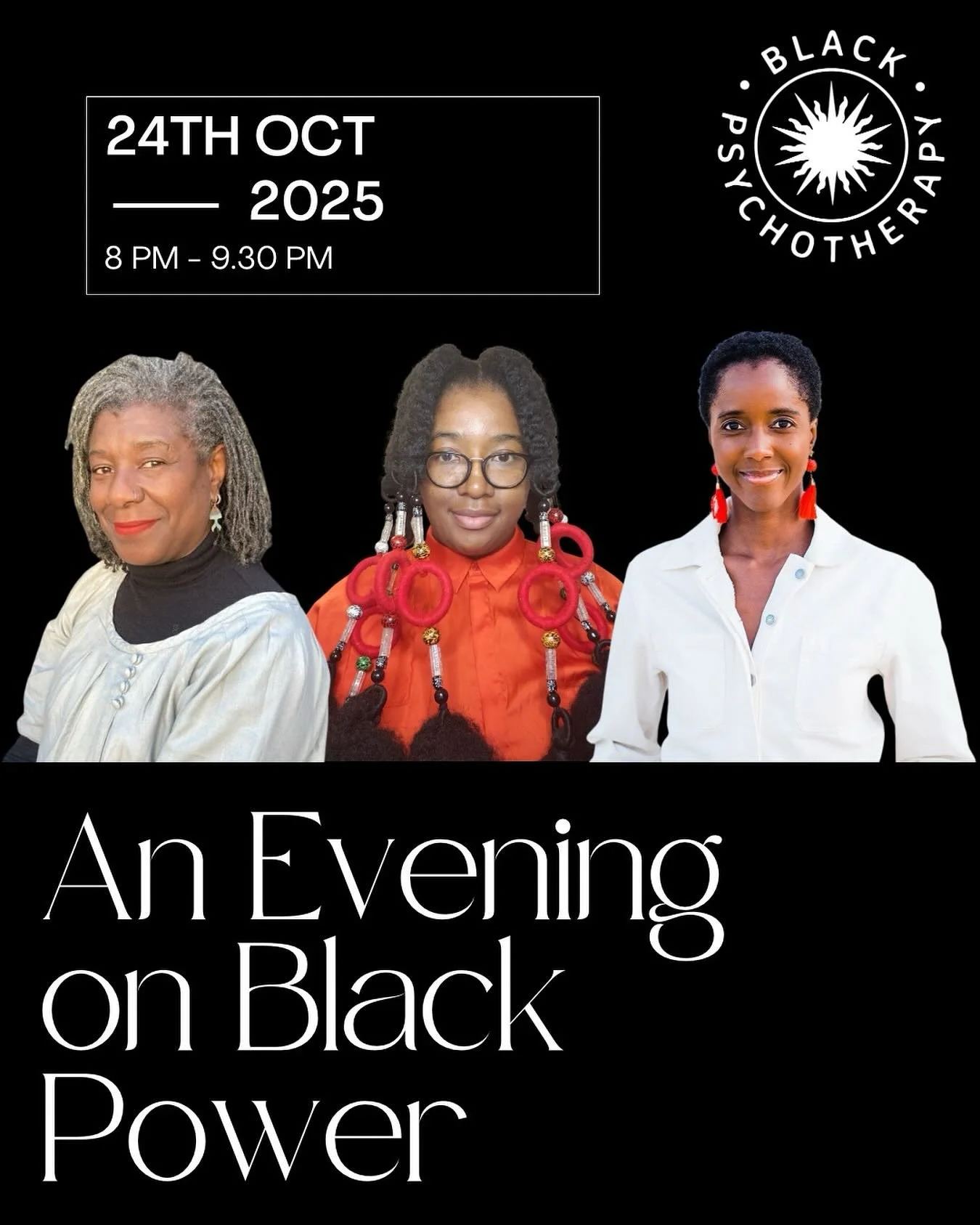 We&rsquo;re so excited and honoured to bring you this community conversation on Black power as part of our Black History Month programme. We have three incredible panellists who will kick off the conversation with reflections from their life and thei
