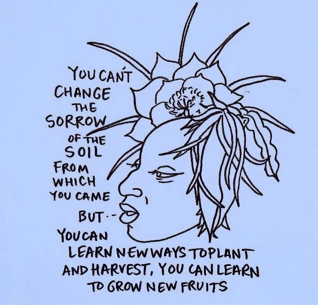 Healing work brings life back into our internal soil where seeds of new possibilities can be planted. 

🎨@elwingbling May we never ignore, be ashamed of, forget, nor fear 
our past nor our roots, 
including the ghosts and traumas and wounds
👁&zwj;?