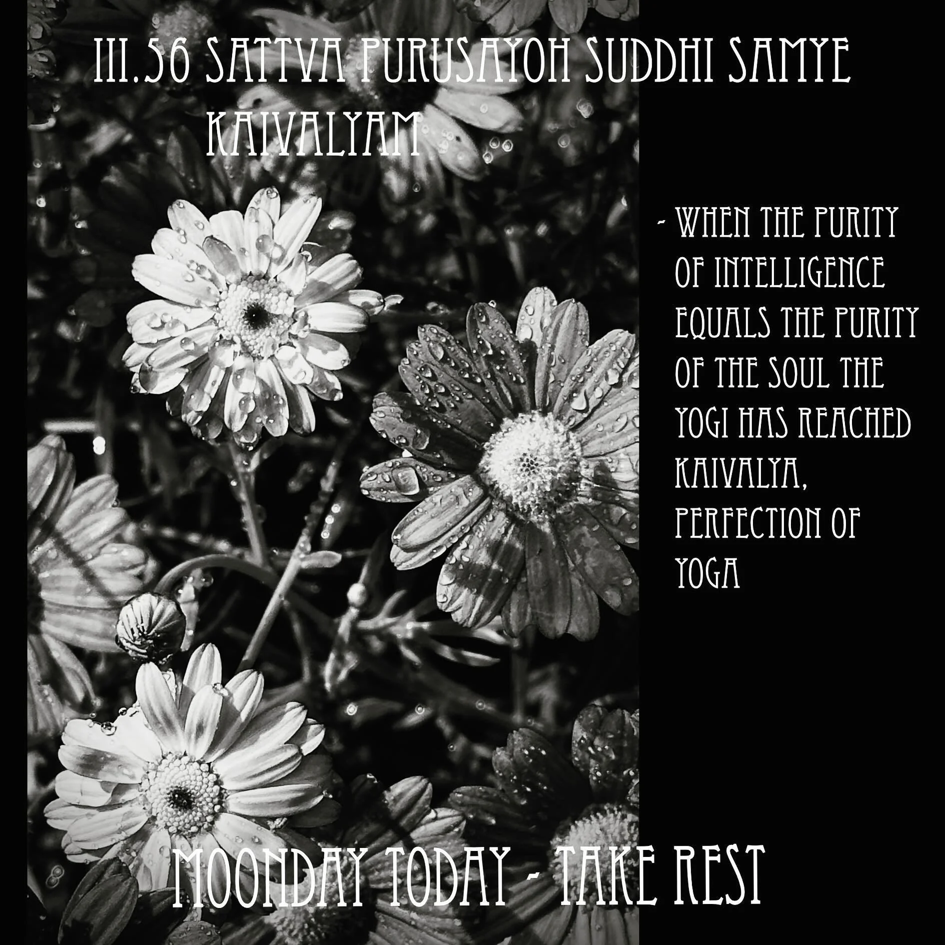 #moonday #takerest #practiceyoga #notjustasana #ashtangayoga #dailypractice of #eightlimbsofyoga #patanjaliyogasutras #practiceandalliscoming #practiceyogachangeyourworld #onebreathatatime
