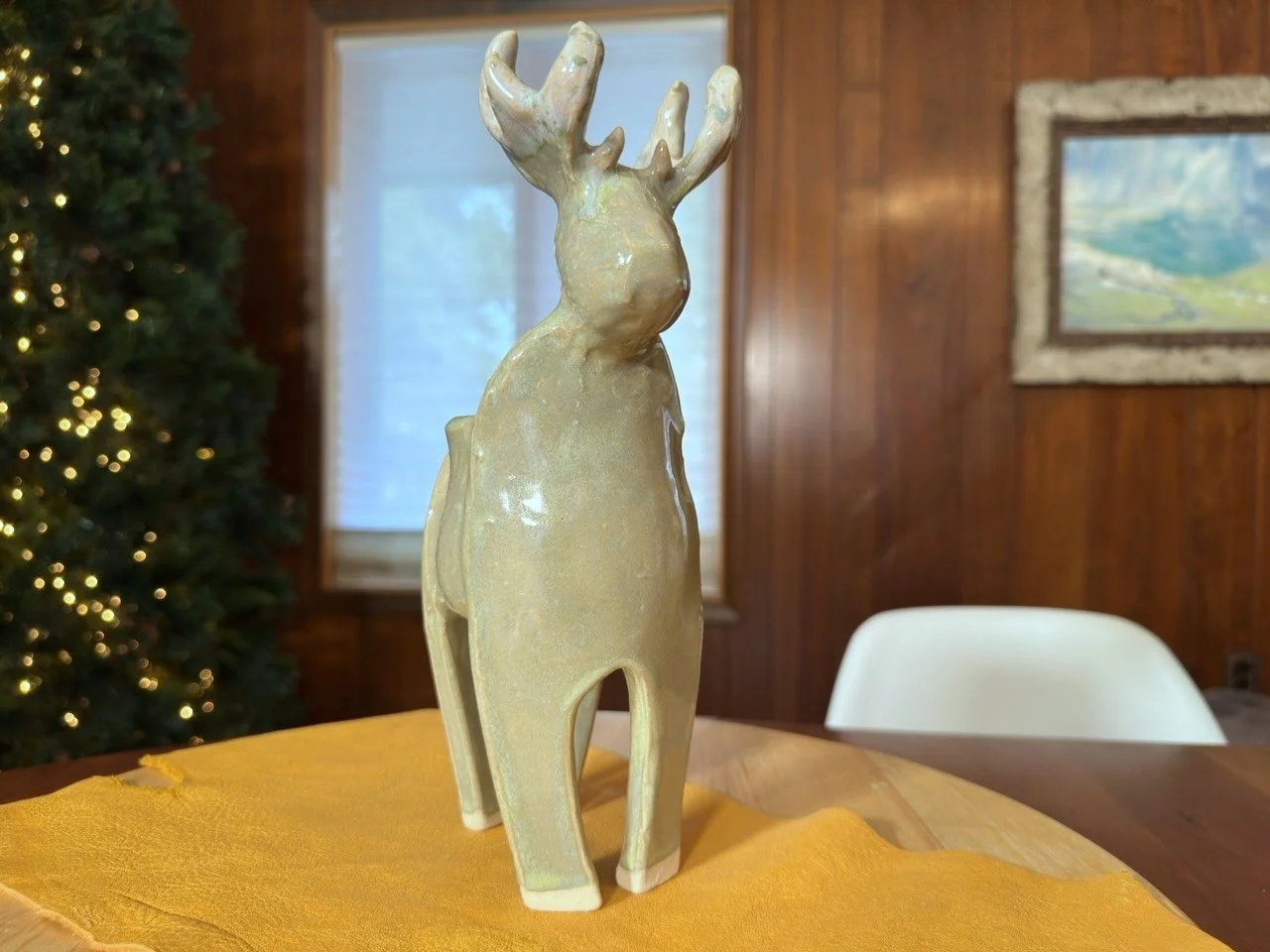 Deer (large) Green Glaze by Yellowostoneware by jesse Fales.jpeg