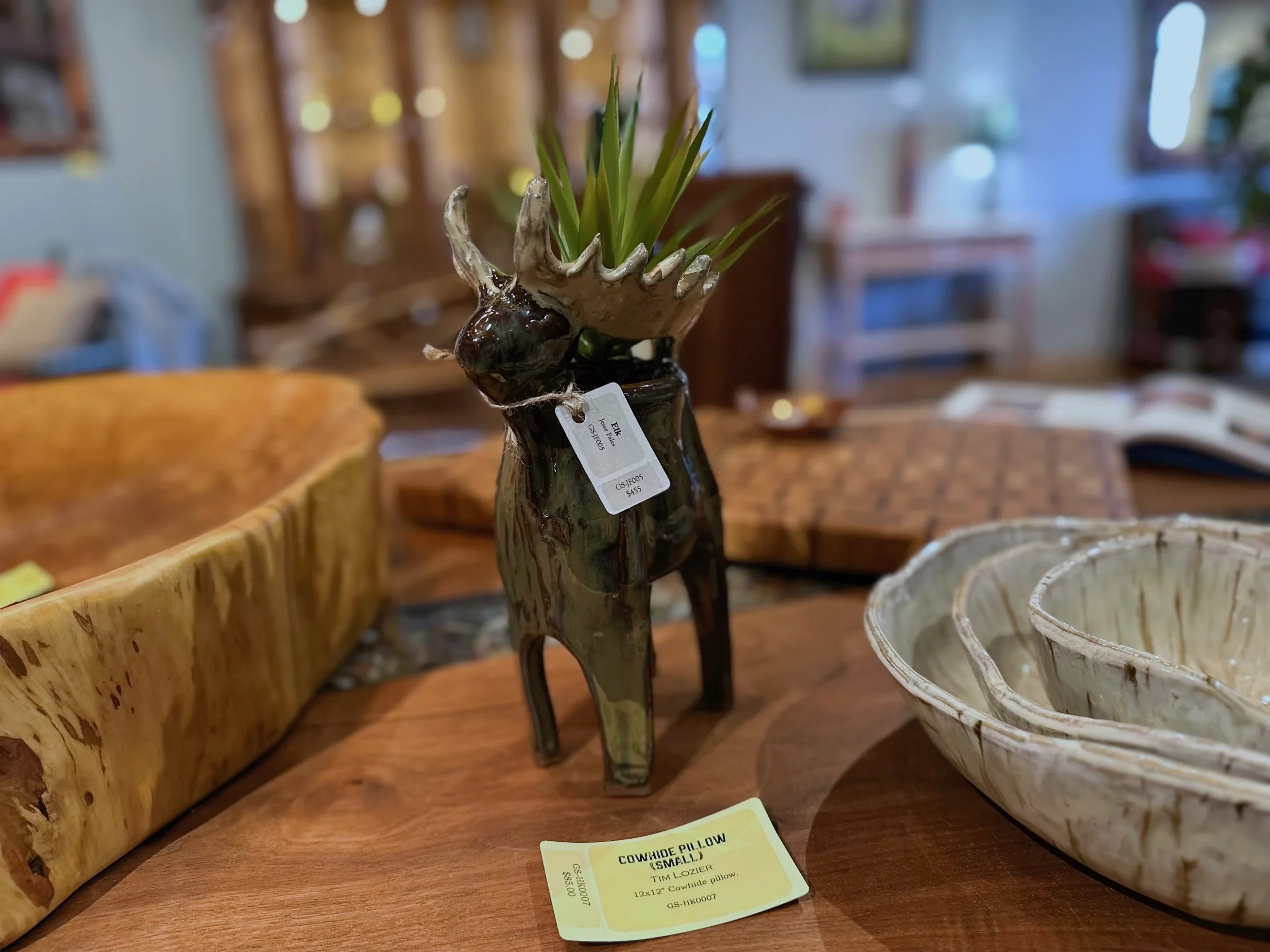 Big Elk ceramic by Yellowstoneware by Jesse Fales from the Yellowstone Wildlife Collection