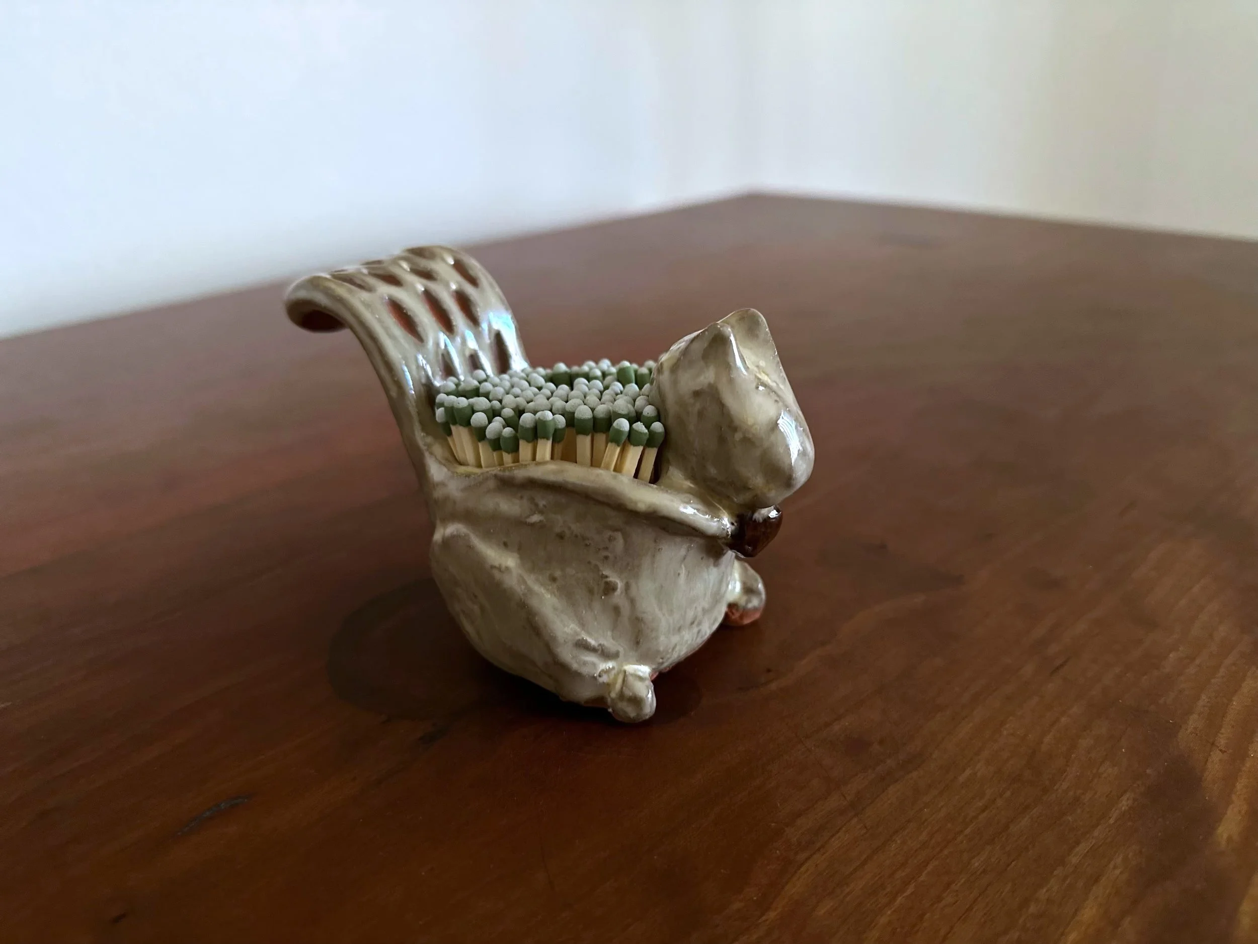 squirrel match holder by Yellowostneware by jesse Fales copy 2.jpg