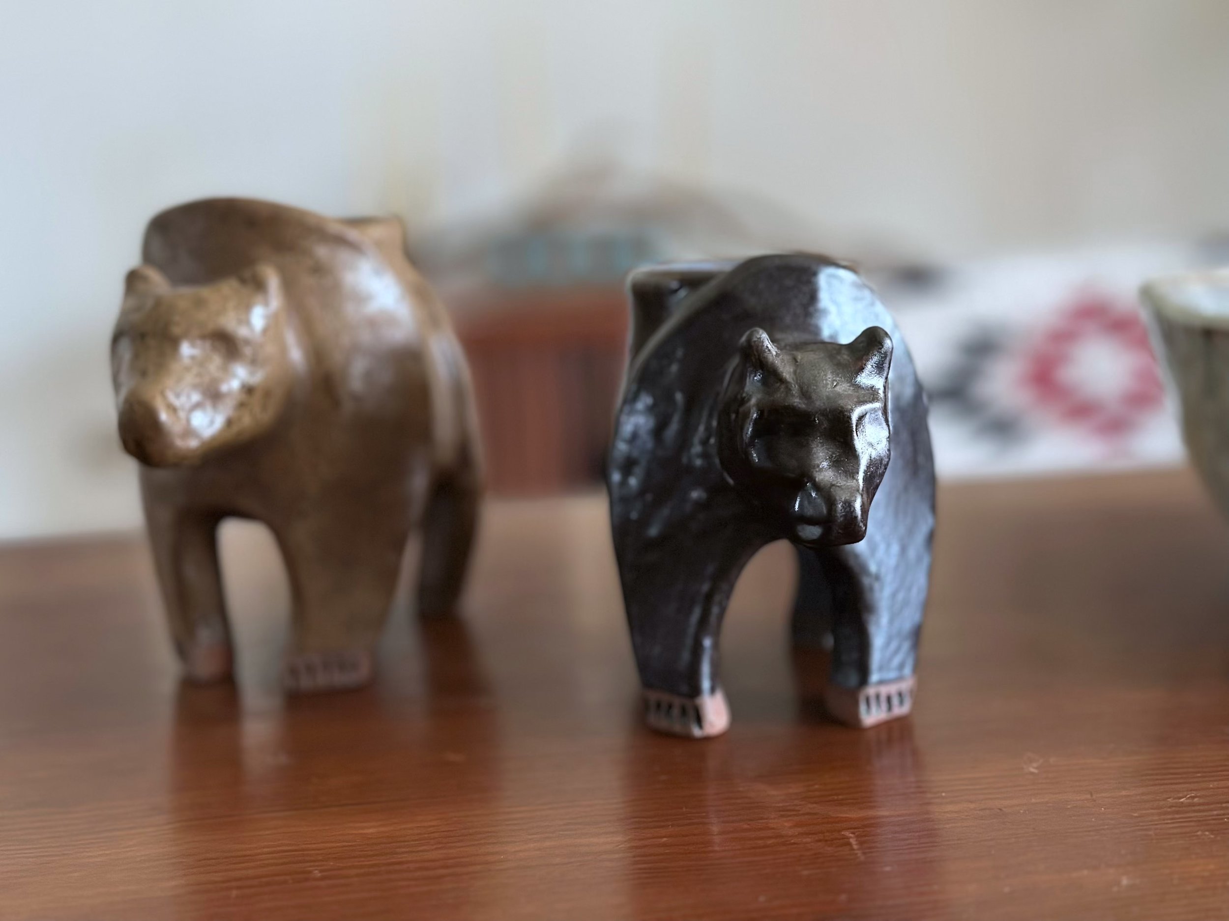 small brown bear + small black bear© jesse Fales two bears yellowsotne Wild Life Collection Spring 2025 copy.jpg