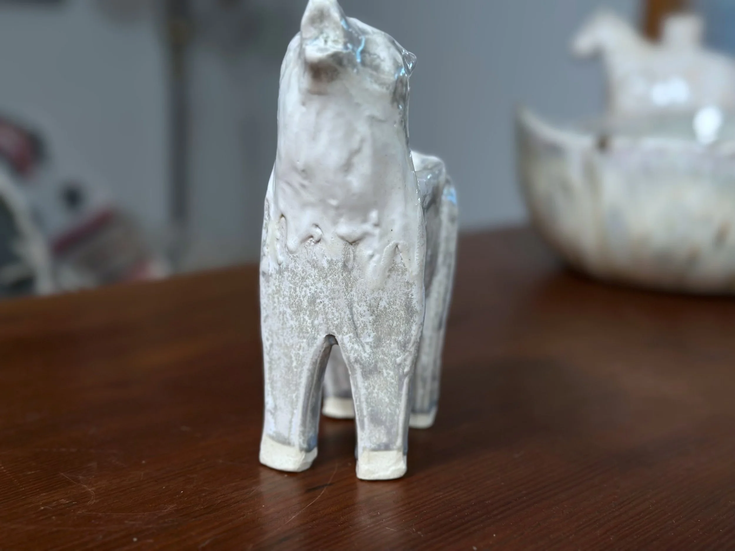 Wolf Light Grey small by Yellwostoneware by Jesse Fales - frontal view copy.jpg