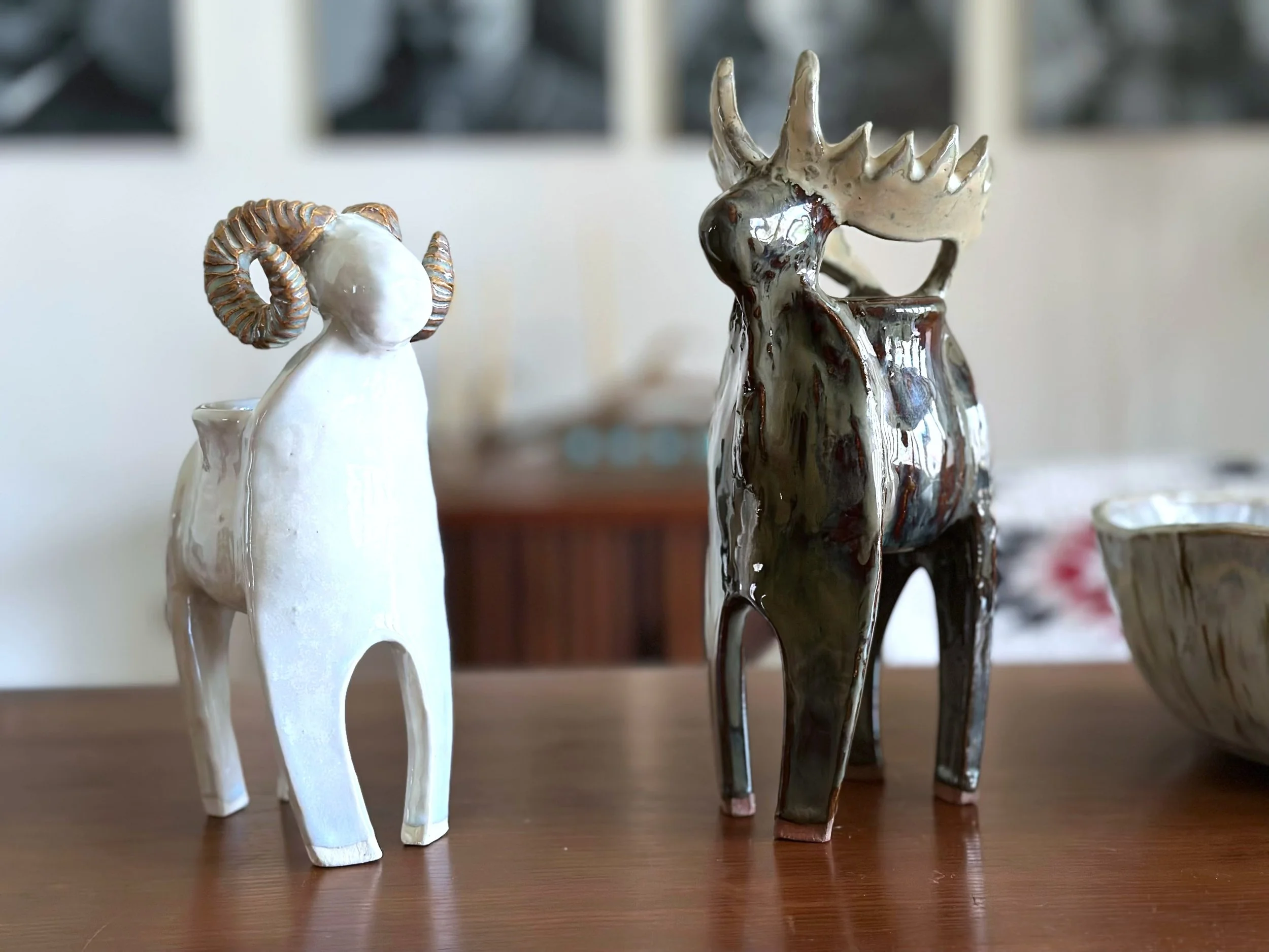 white mountain sheep + Elk © Jesse Fales Yellowsotne Wild Animals at Contemporary Western Arts copy 2.jpg