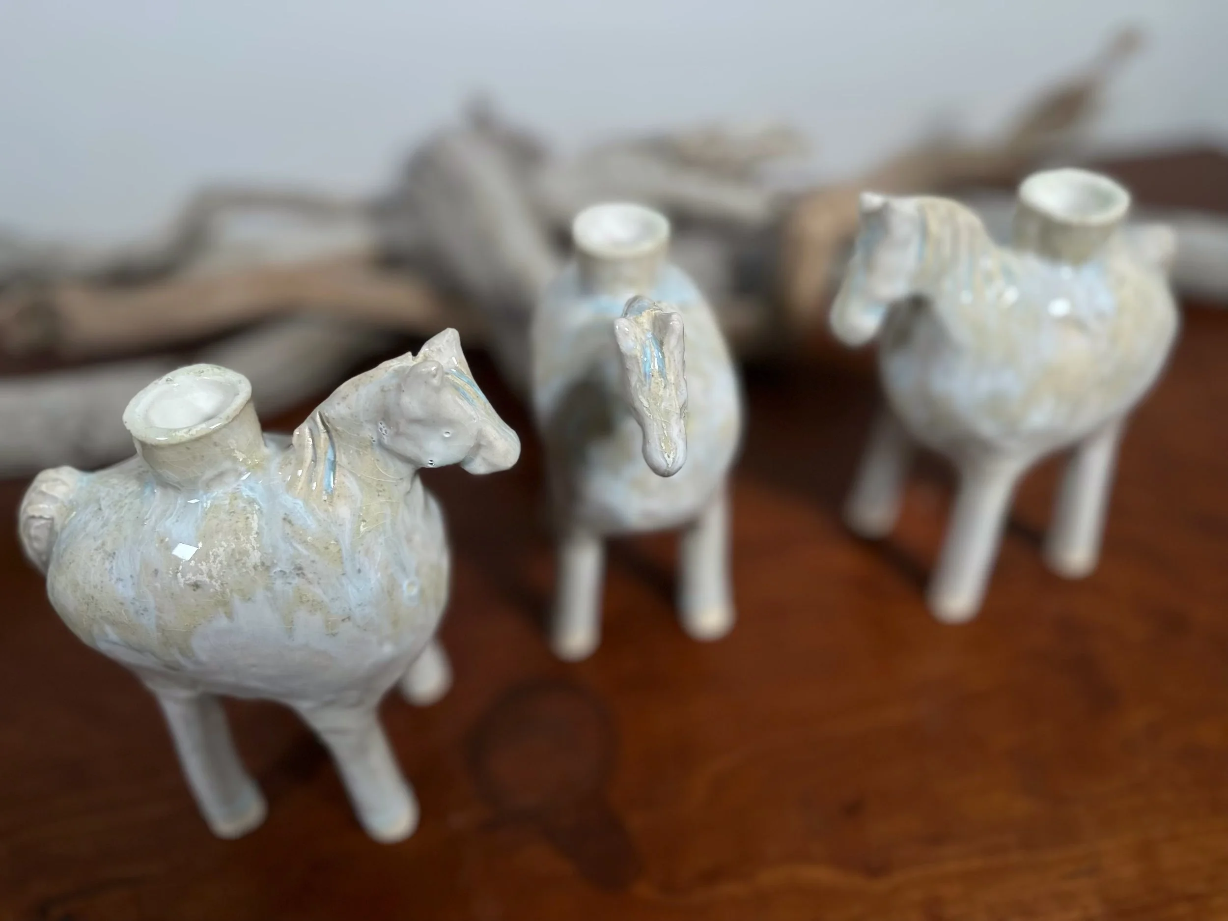 ice white large horse 2026 yellowsotneware wildlife collection by yellowstone by jesse fales.jpg