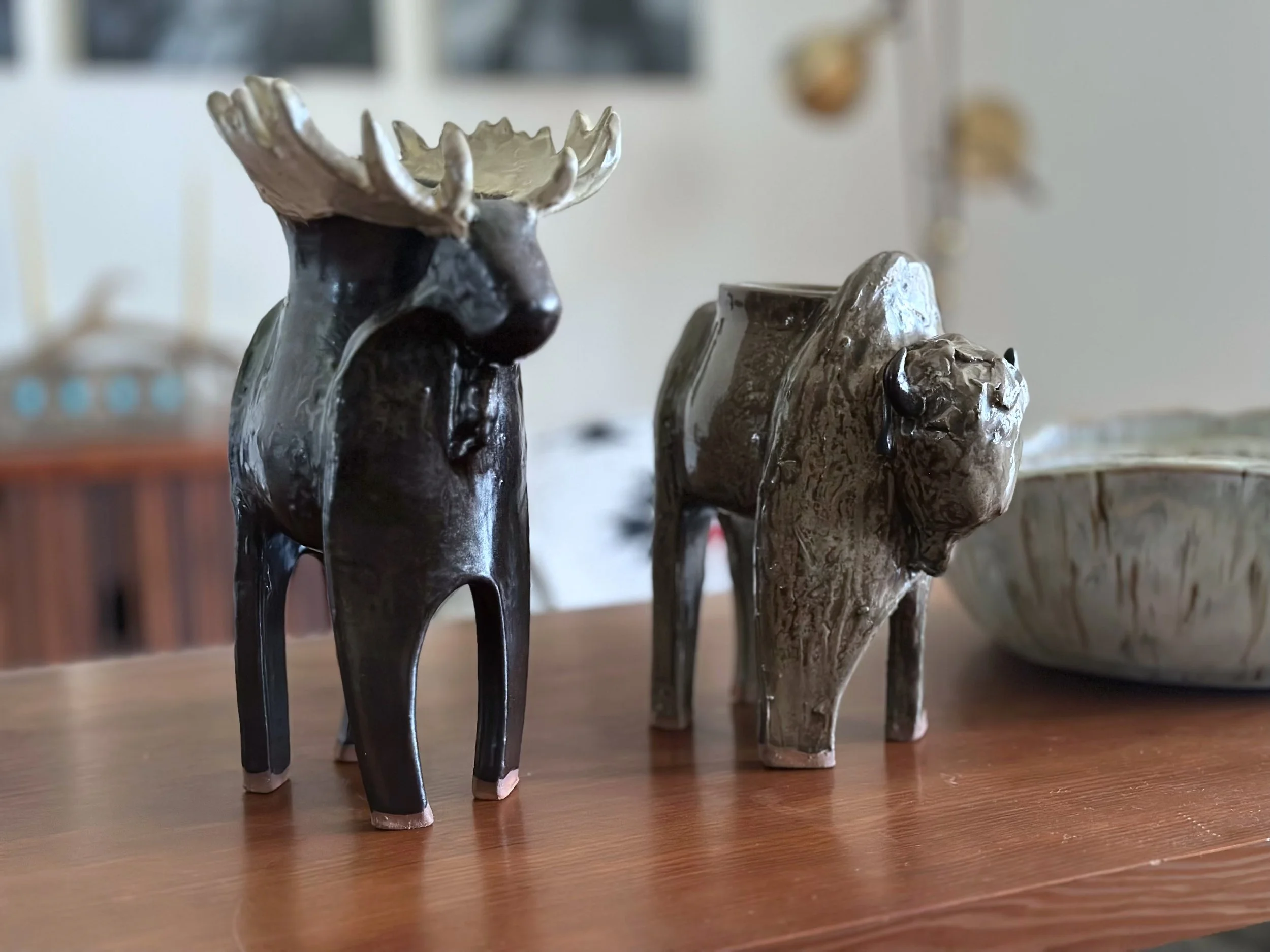 © Jesse Fales Bllack Elk and brown Bison Yellowstone Wild Life Collection Spring 2025 copy.jpg