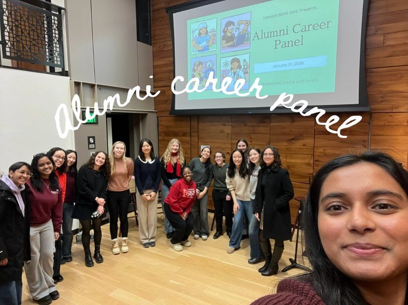 A little recap of our recent alumni career panel! 💌

We had a great time hearing from our lovely alumni on their thoughts and perspectives regarding industry advice, and we thank them endlessly for their time. Thank you to everyone who also came out