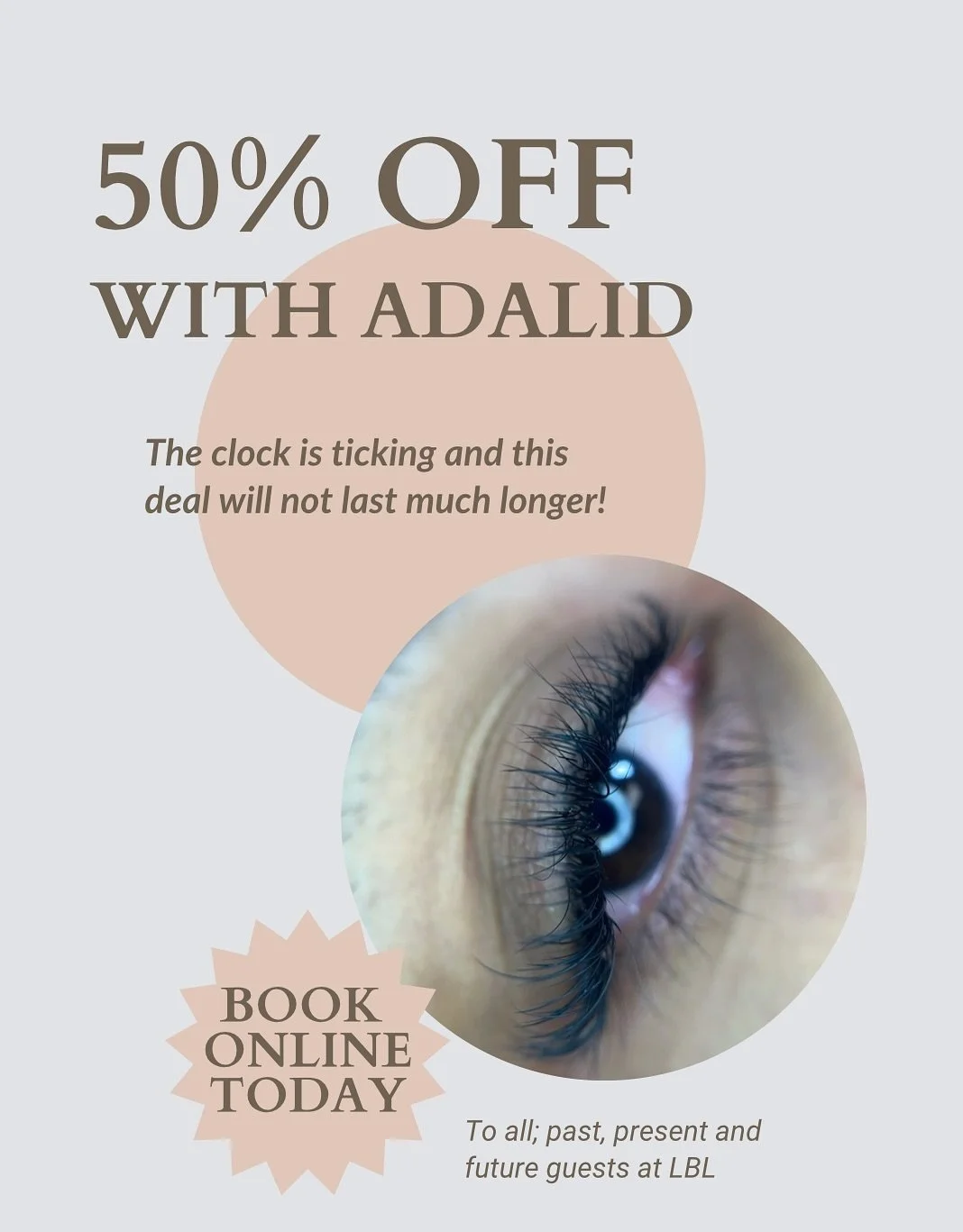 Your dream lashes, half the price. Book before it&rsquo;s gone! 💨 (Bonus) You get to spend time with the sweetest artist, Adalid 🫶 @heavencentlashes 

📞 848.218.1830
💻 Book Online 24.7 under &ldquo;Lashes at LBL&rdquo;

#centralnj #sayreville #pa