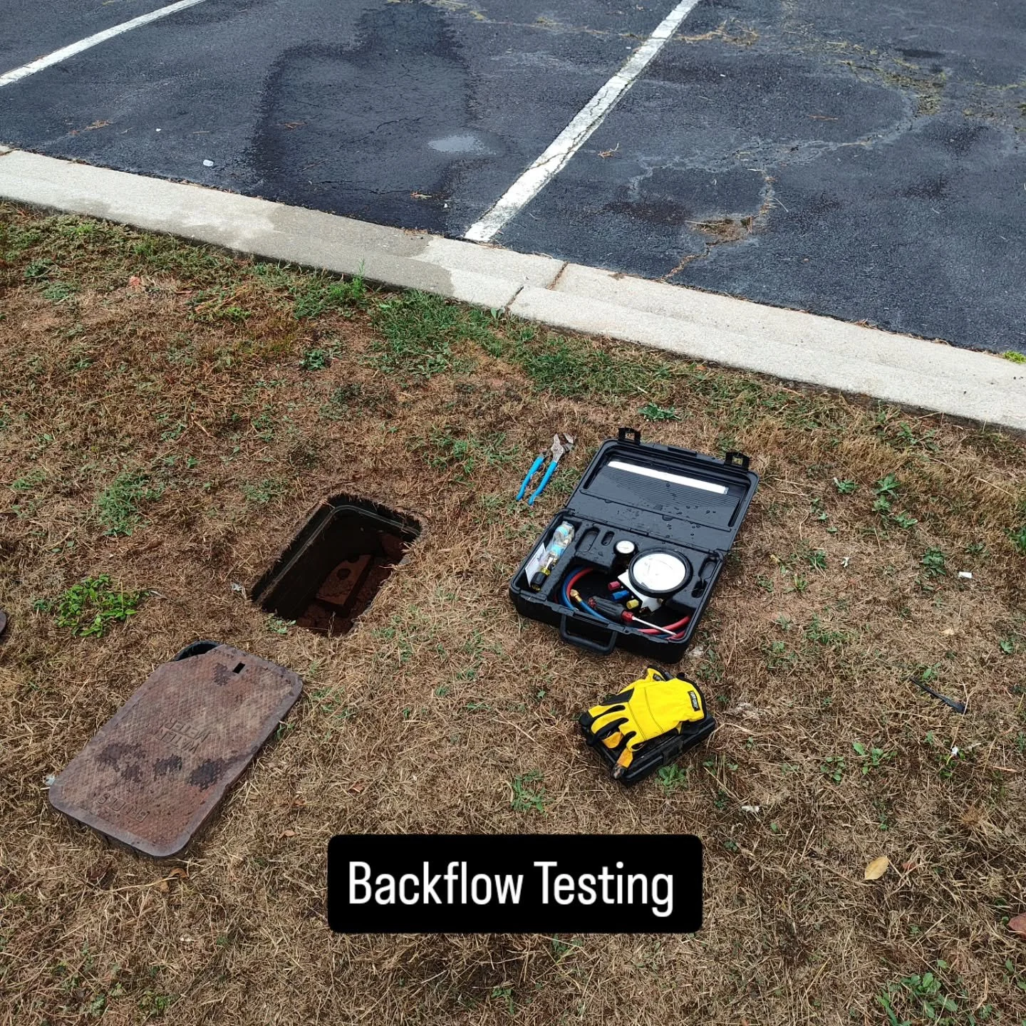 A quick behind-the-scenes 👇
This is a backflow preventer &mdash; and that&rsquo;s my testing setup making sure your drinking water stays safe and up to code.

Got one of these at your home or business? 
I can test it fast and submit the report for y
