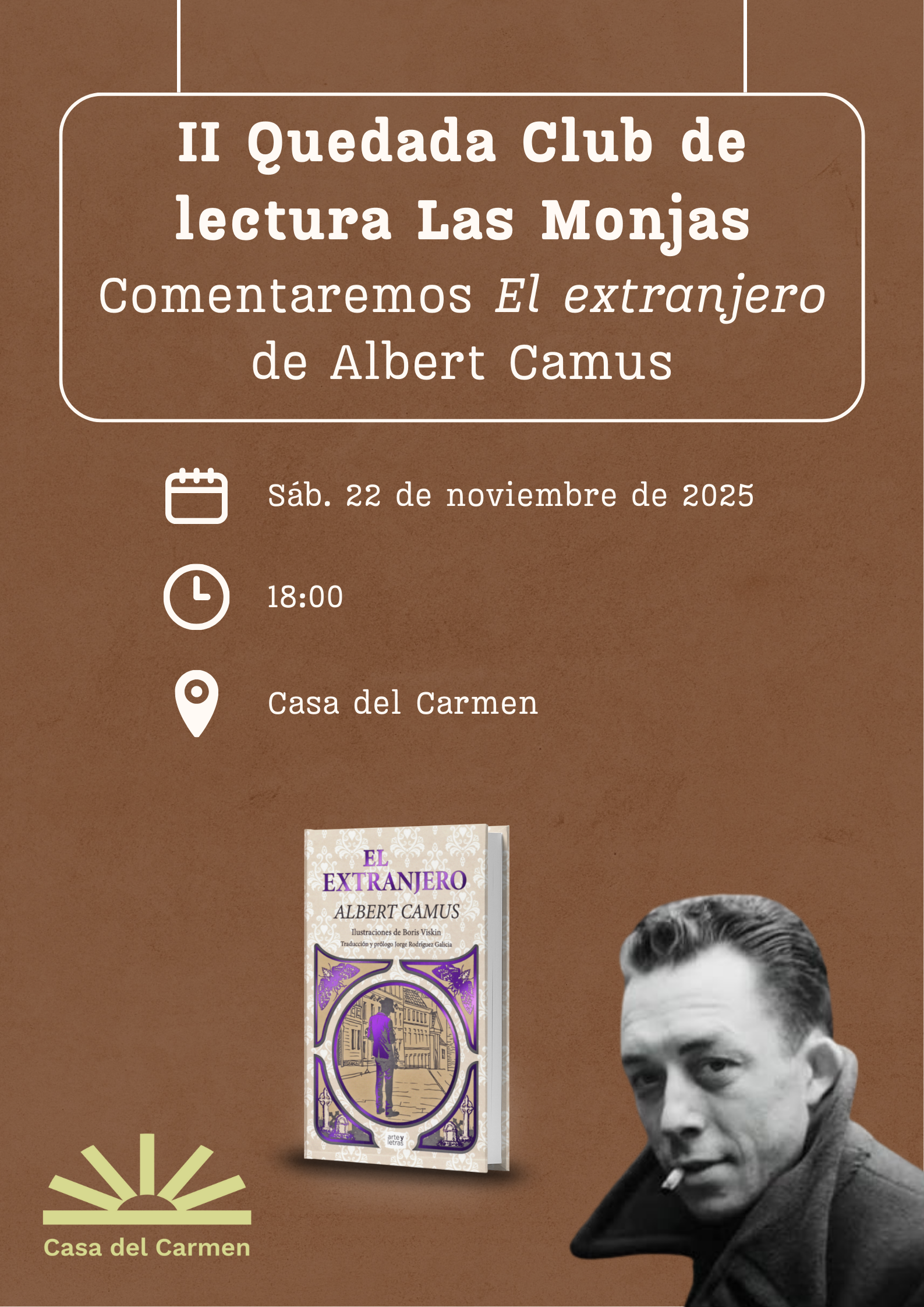Copia de Póster Club de Lectura Moderno Café y Beige.png