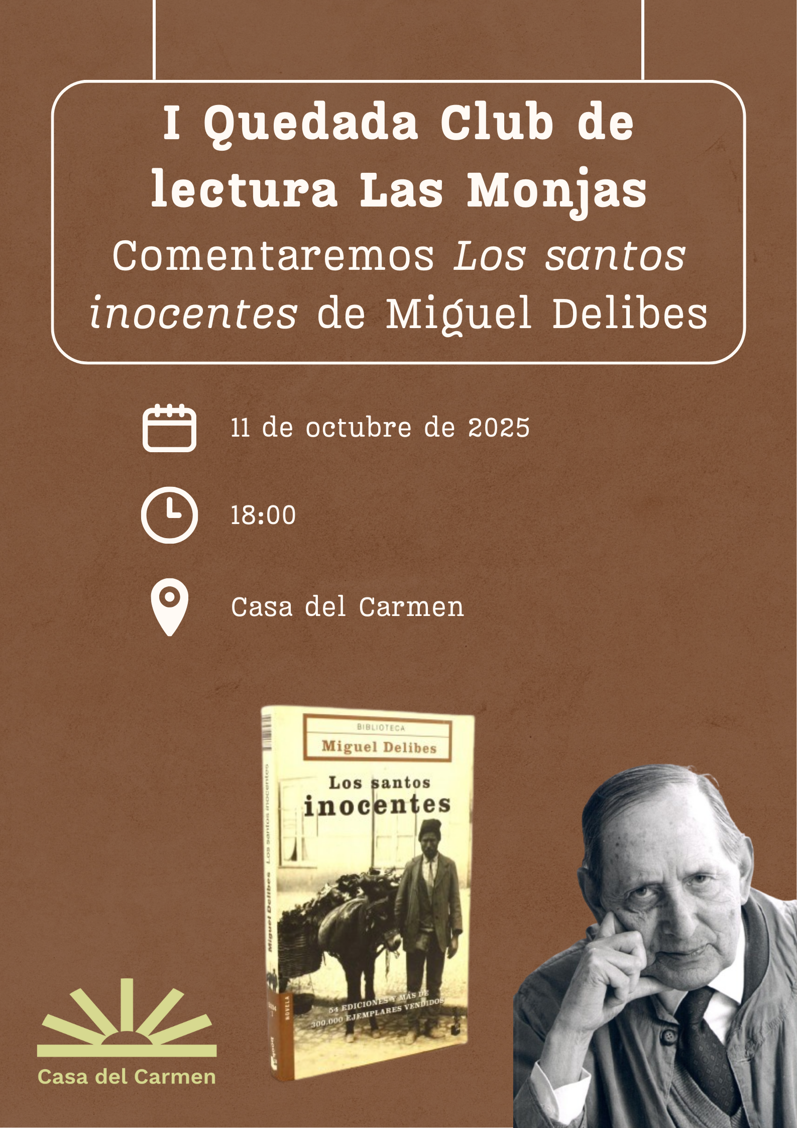 Póster Club de Lectura Moderno Café y Beige.png