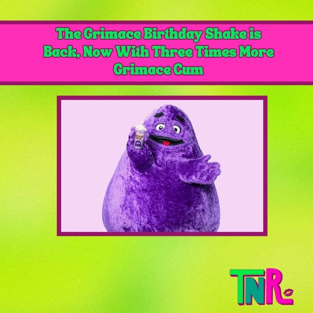 The Grimace Birthday Shake is Back, Now With Three Times More Grimace Cum