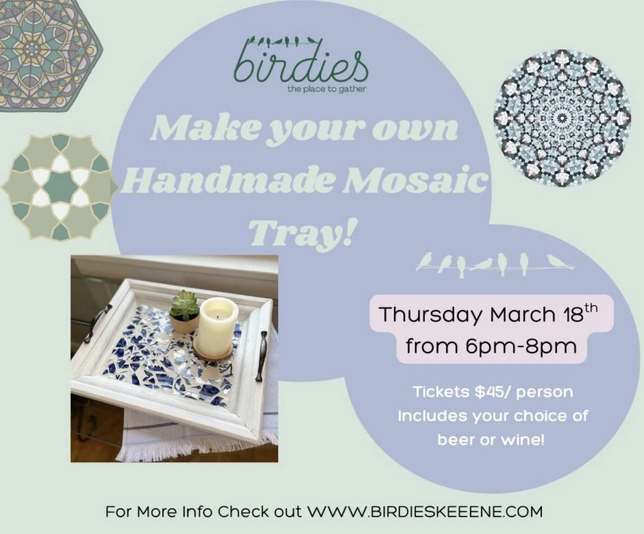 Mosaic Tray Class