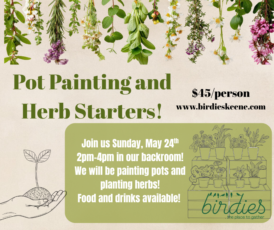 Pot Painting and Herb Starters!
