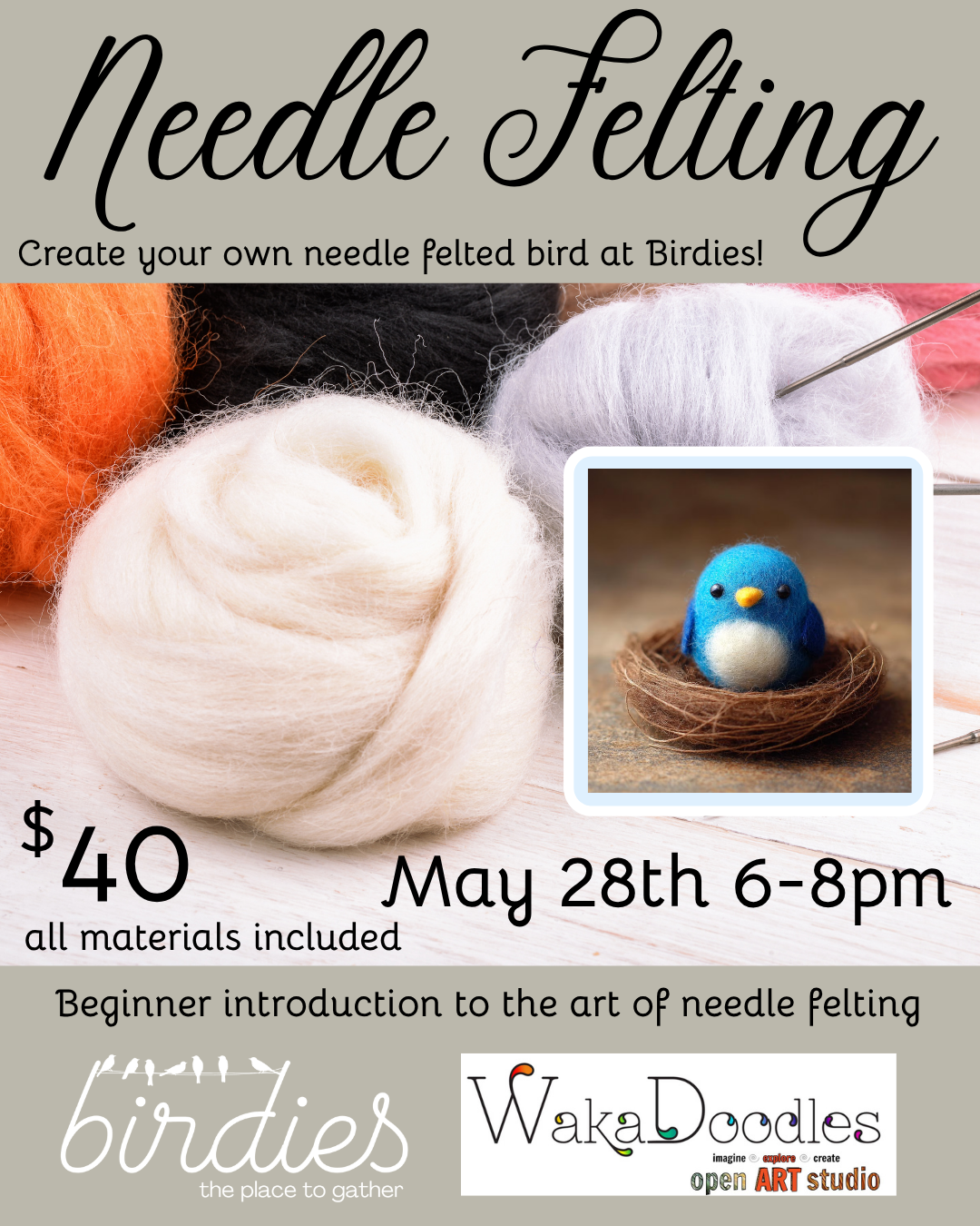 Needle Felting Class!