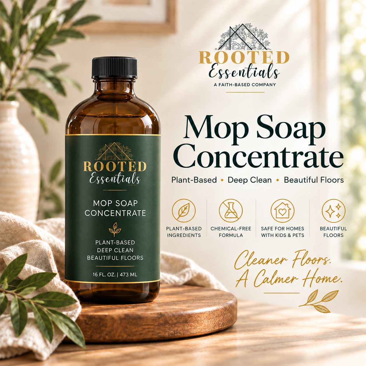 ROOTED ESSENTIALS™ MOP SOAP CONCENTRATE