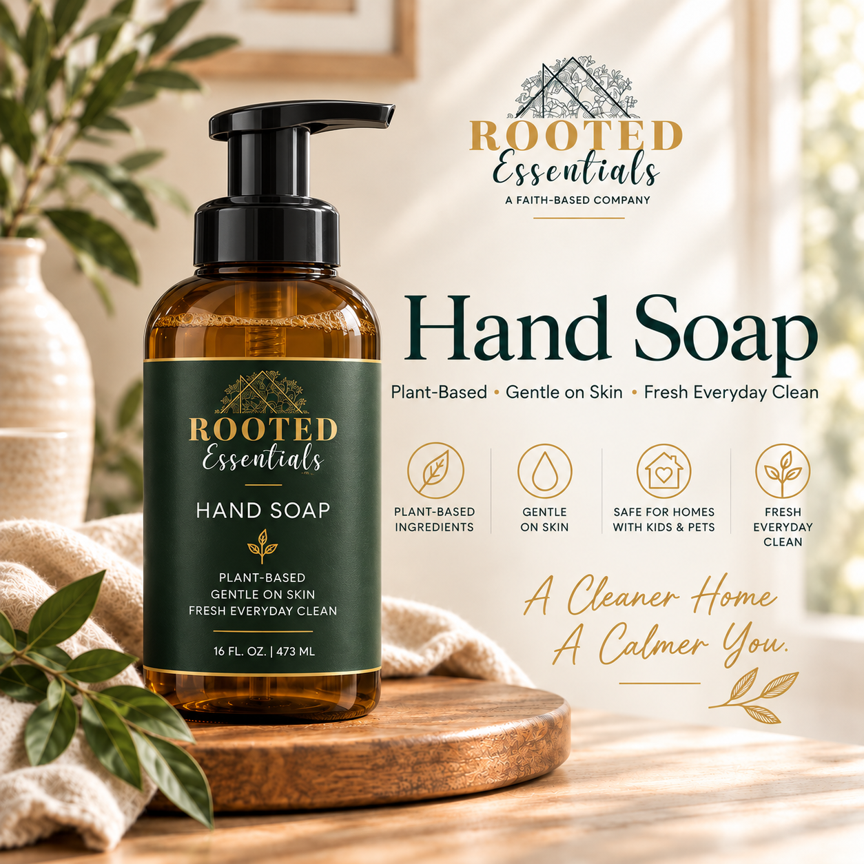 ROOTED ESSENTIALS™ FOAMING HAND SOAP