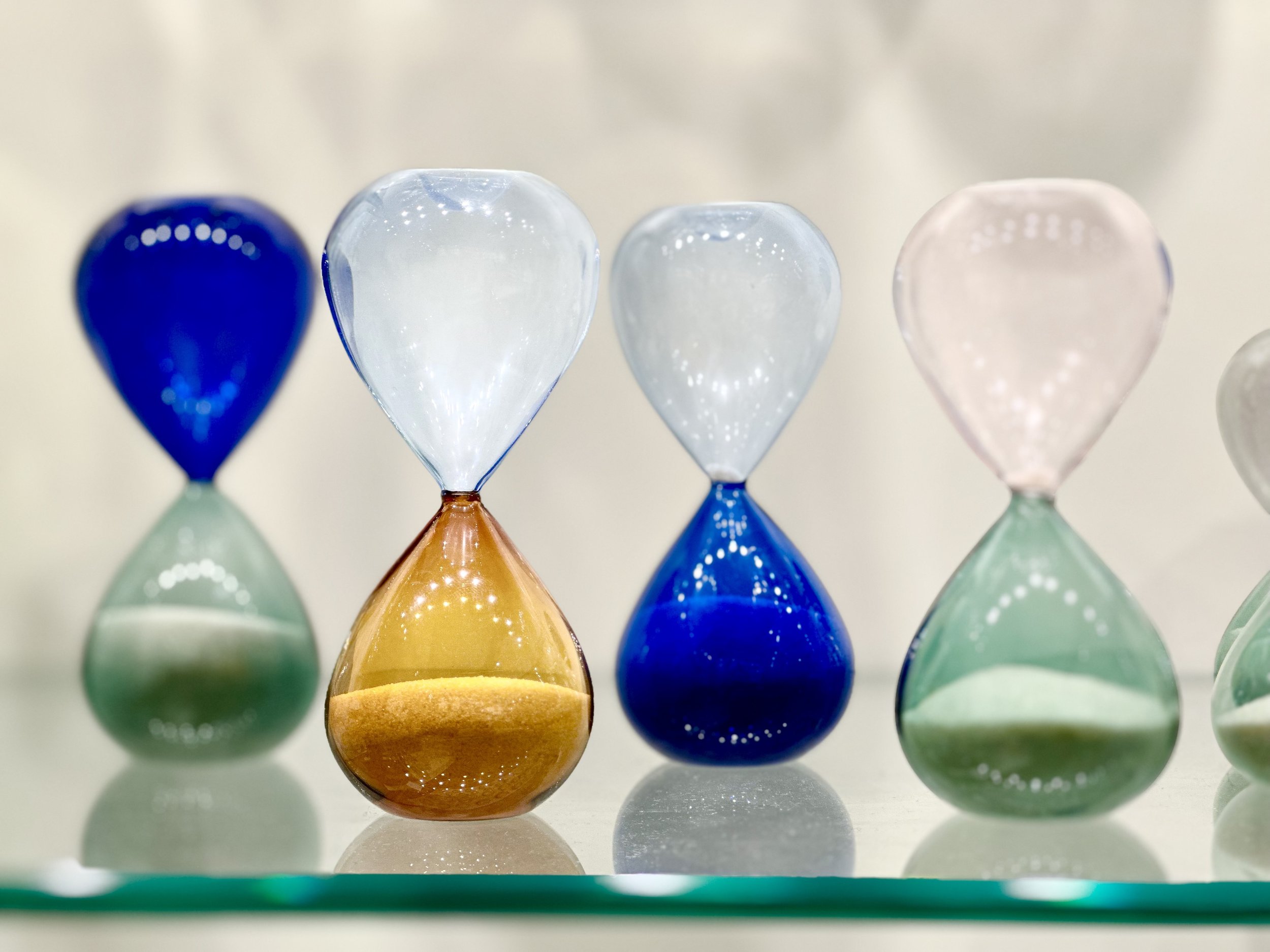 Clessidre bicolor medie €50,00 
(contattarci per la disponibilità dei colori)