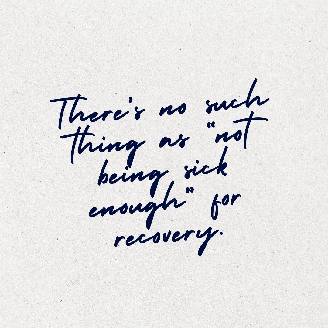 You don&rsquo;t have to reach &ldquo;rock bottom&rdquo; to start recovery. If you&rsquo;re noticing any signs of an eating disorder, you deserve help. Waiting around and delaying treatment only makes things worse &ndash; mentally, physically and even