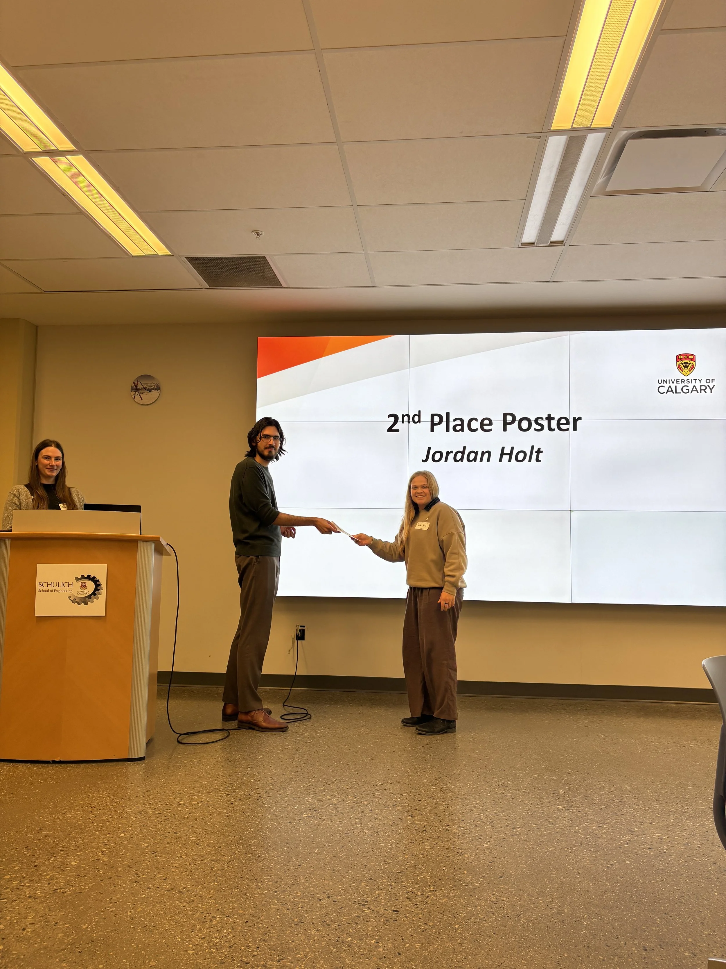 Jordan Holt (MSc Student) Wins Second Place for Best Research Poster