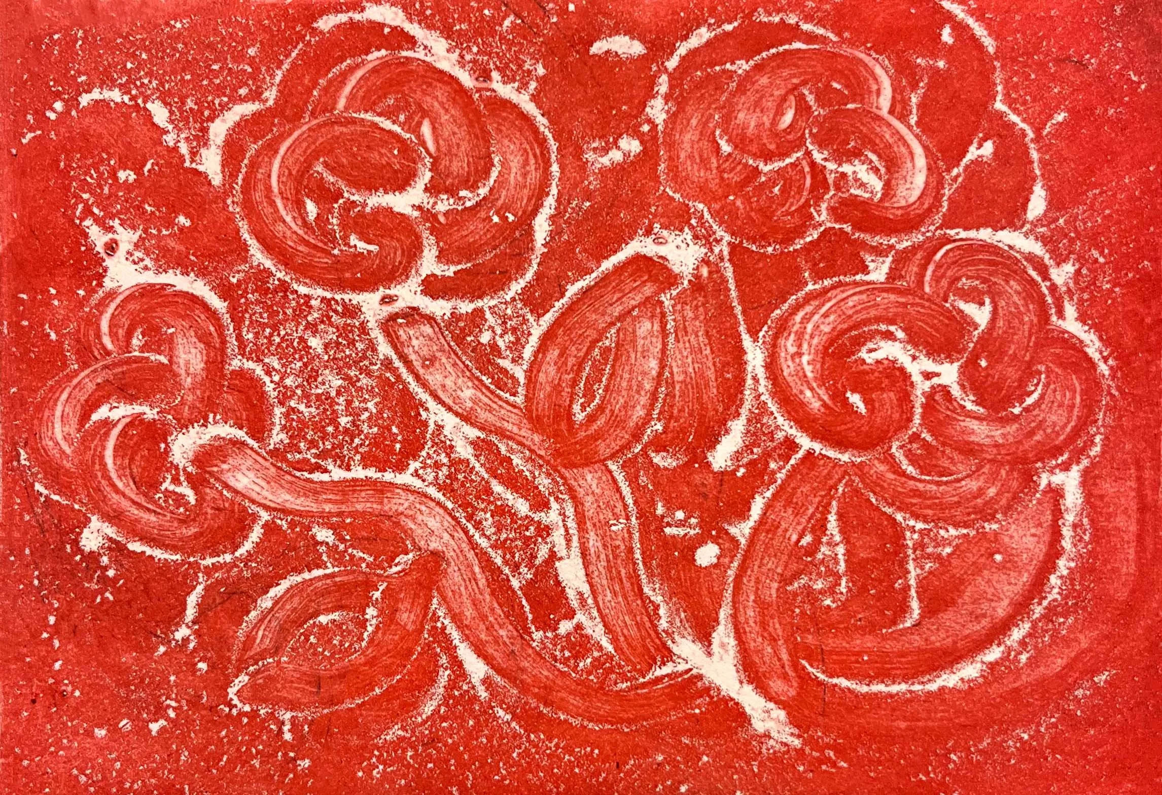 Flower, Aquatint, 2025. 