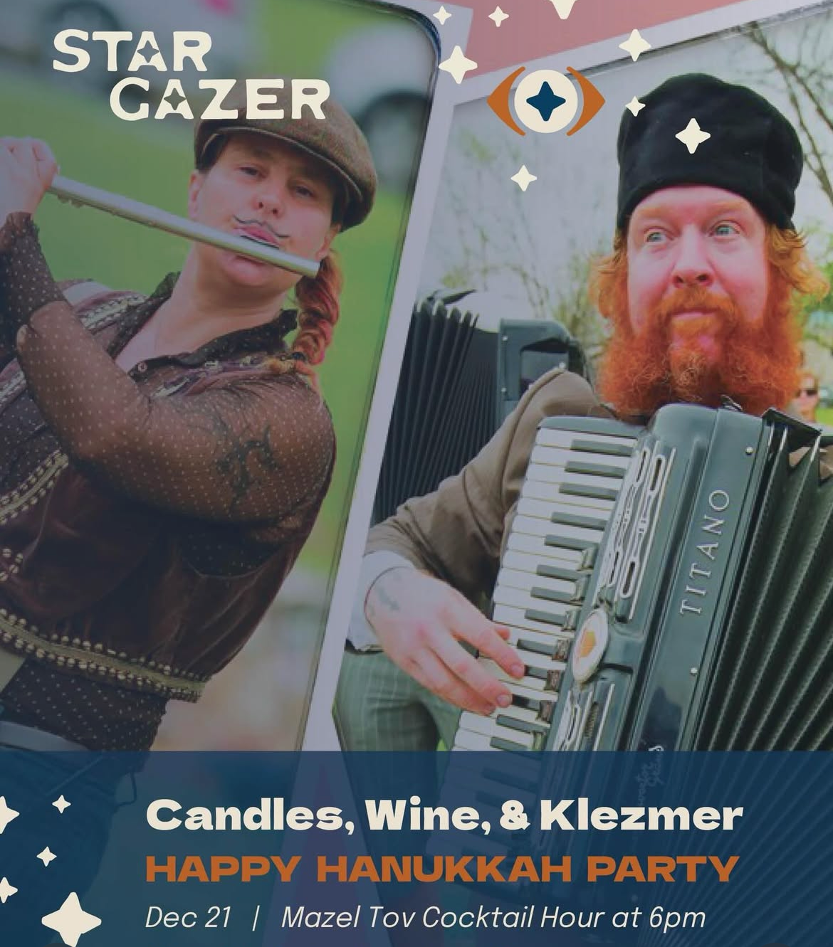 Hanukkah Party: Candles, Wine & Klezmer
