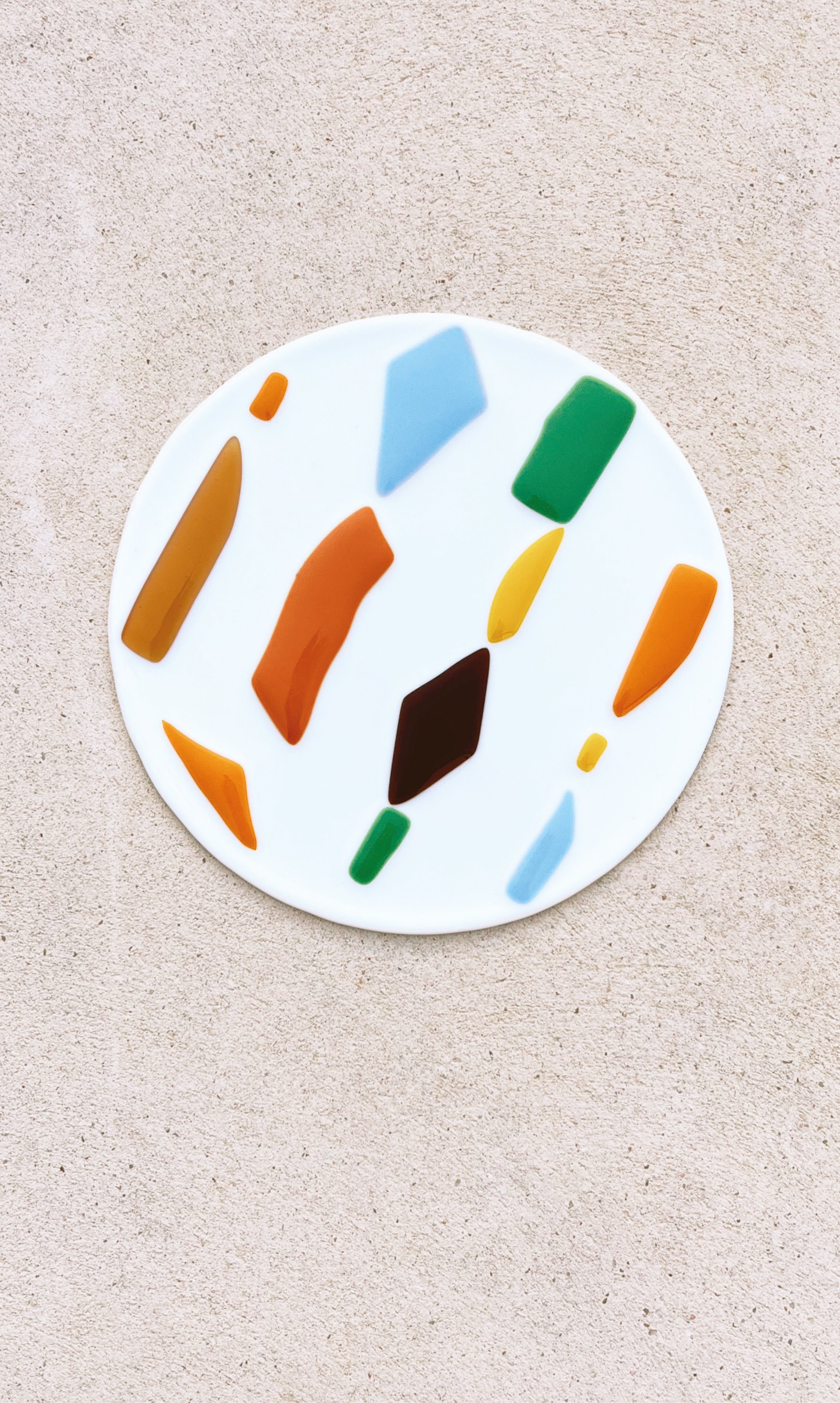 Memphis Terrazzo Serving Plate - White