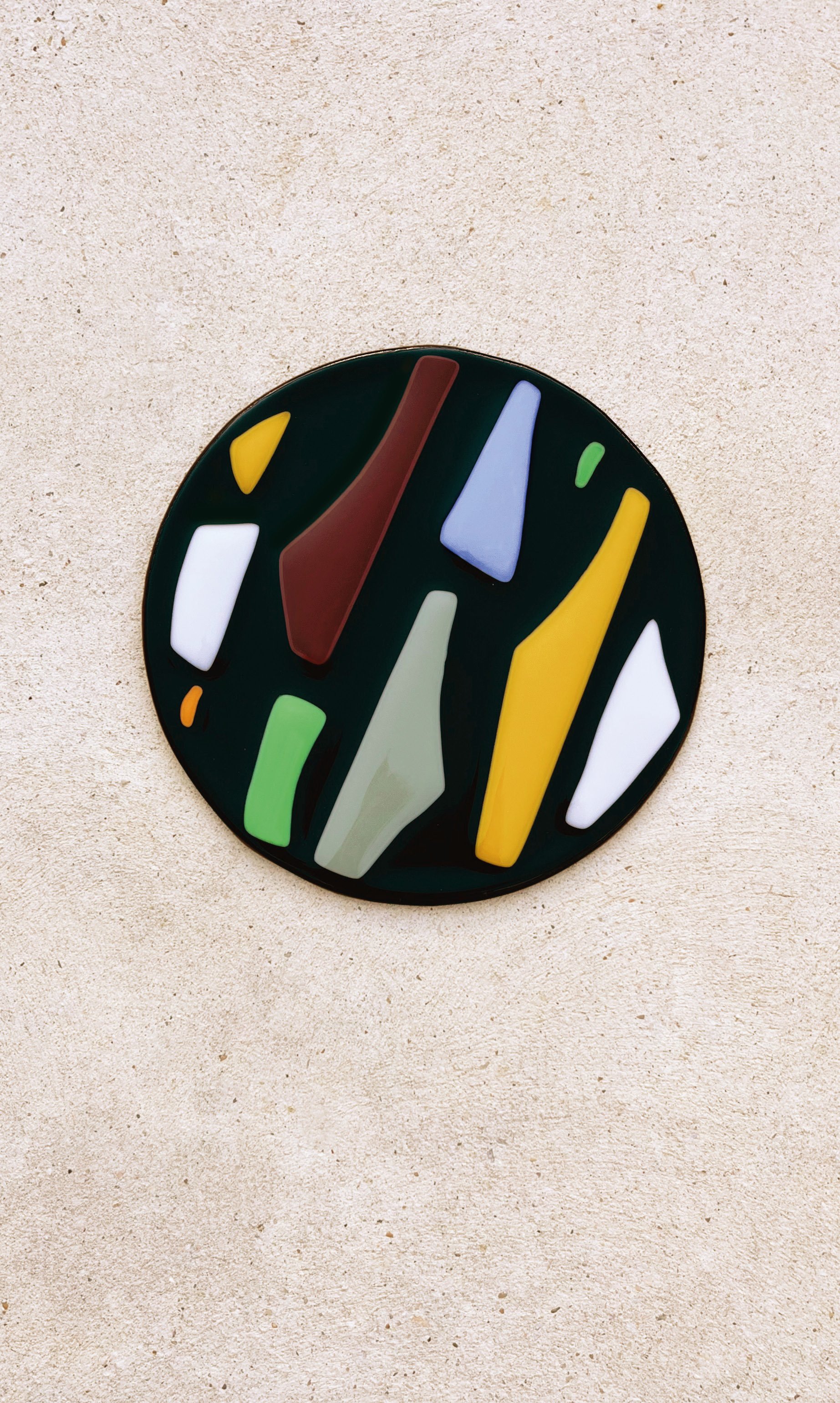 Memphis Terrazzo Serving Plate - Black