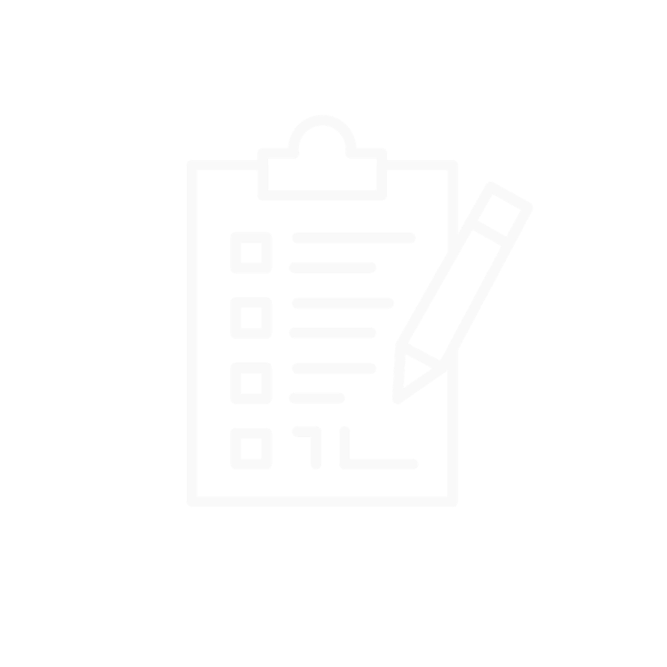 Geometric drawing of an outline square with sections divided by vertical, horizontal, and half circle lines.