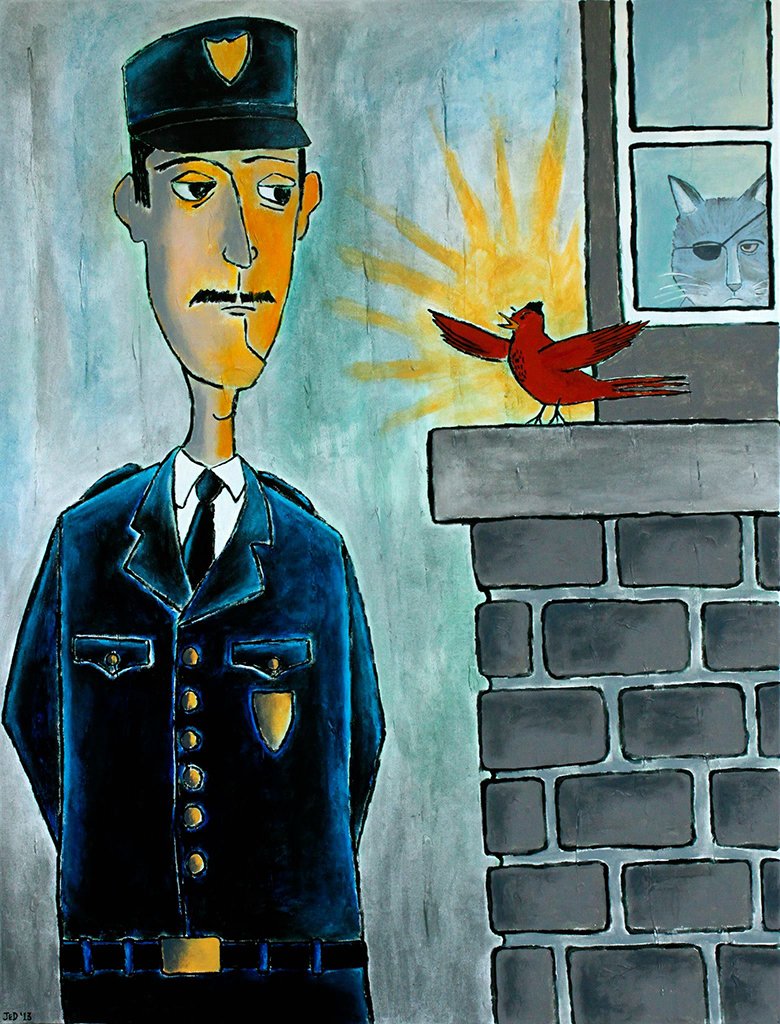 lieutenant dumont takes a report