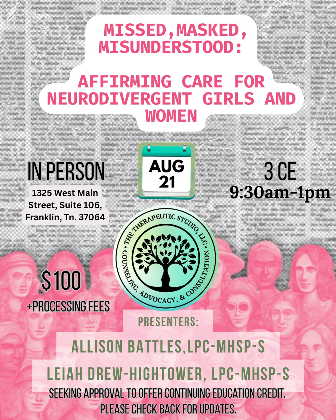 MISSED ,MASKED, MISUNDERSTOOD: AFFIRMING CARE FOR NEURODIVERGENT GIRLS AND WOMEN