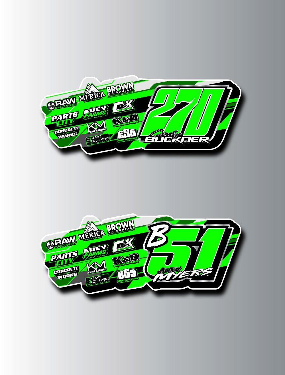 2 Man Team Door Wraps