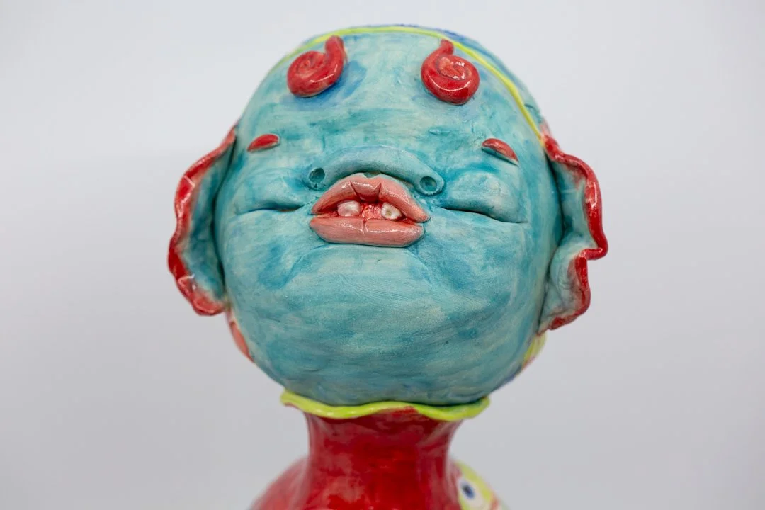 Oblivious Bliss Blue
Porcelain and amaco underglazes
Mid-range Cone 6 (1220°C) 
Coil built 
36 x 17 x 20 cm 
2026 

