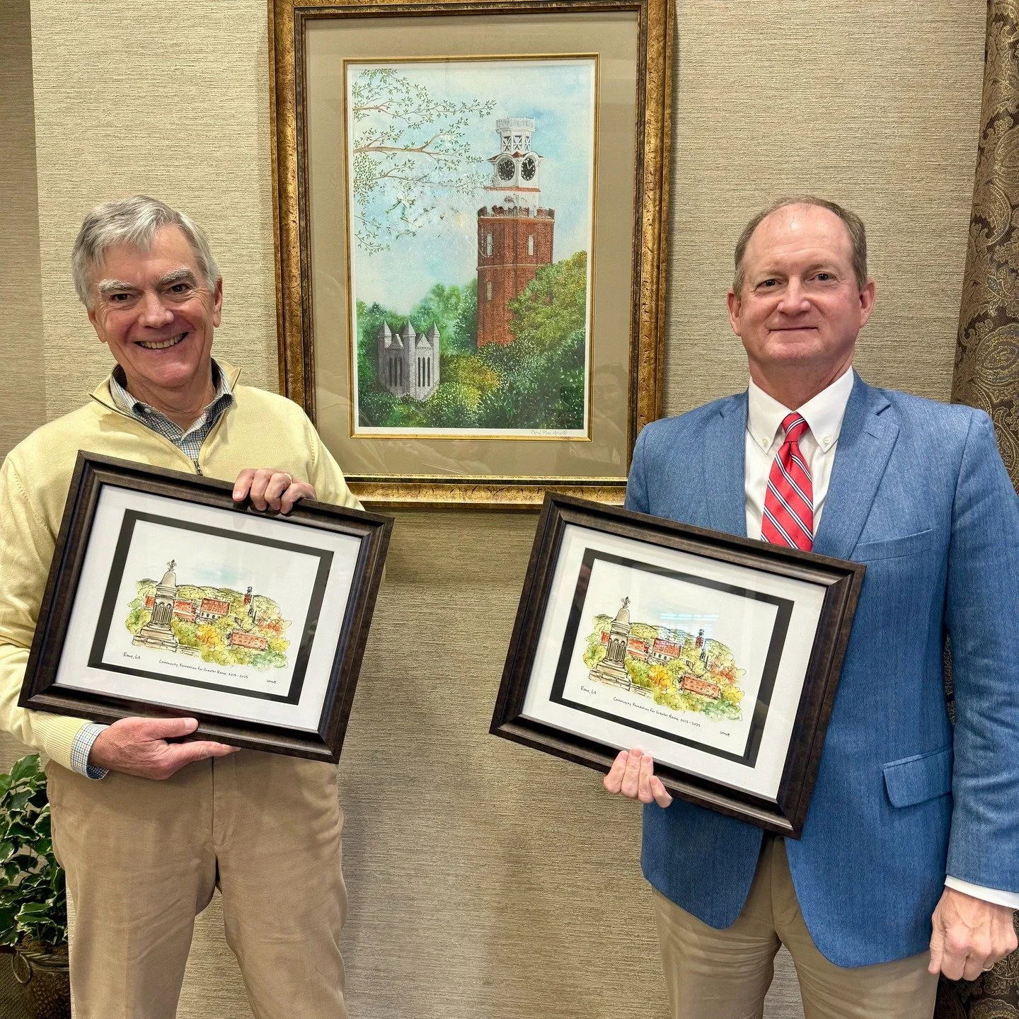 Yesterday our Board of Directors honored Buster Wright and Scott Smith for their years of selfless leadership within the Foundation and our community. Both have completed their terms and left indelible marks on Rome &amp; Floyd County through their s
